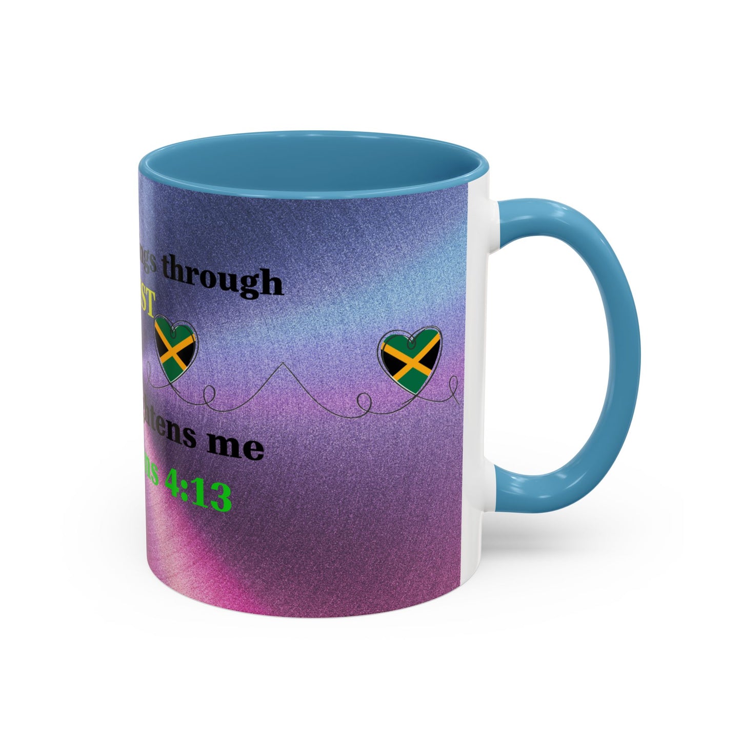 Faith-Based Coffee Cup, Inspirational Accent Coffee Mug, Christian Gift.