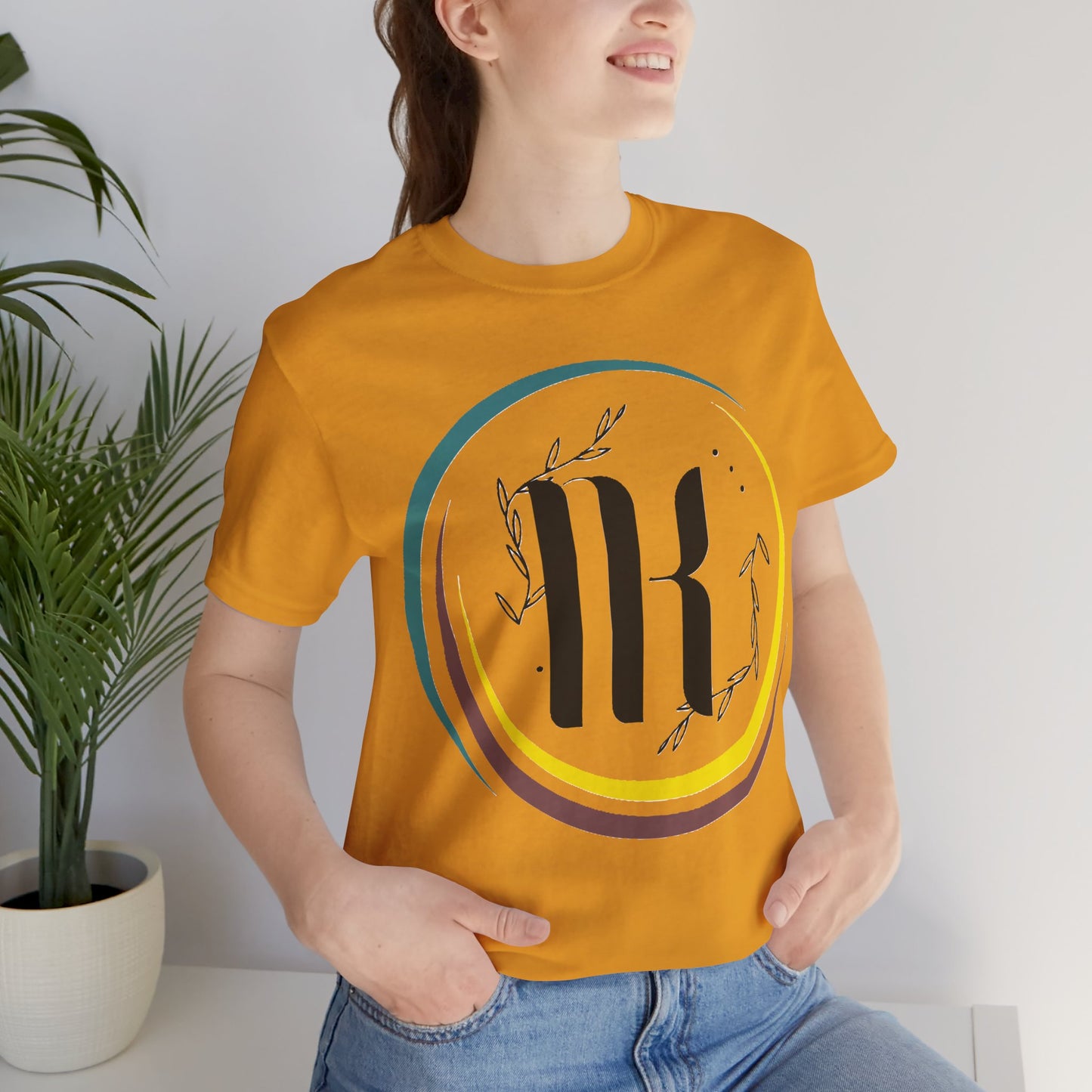 Chic Unisex Jersey Tee with Minimalist Design, Casual Summer Shirt, Gift for Nature Lovers, Everyday Wear, Stylish Graphic T-Shirt