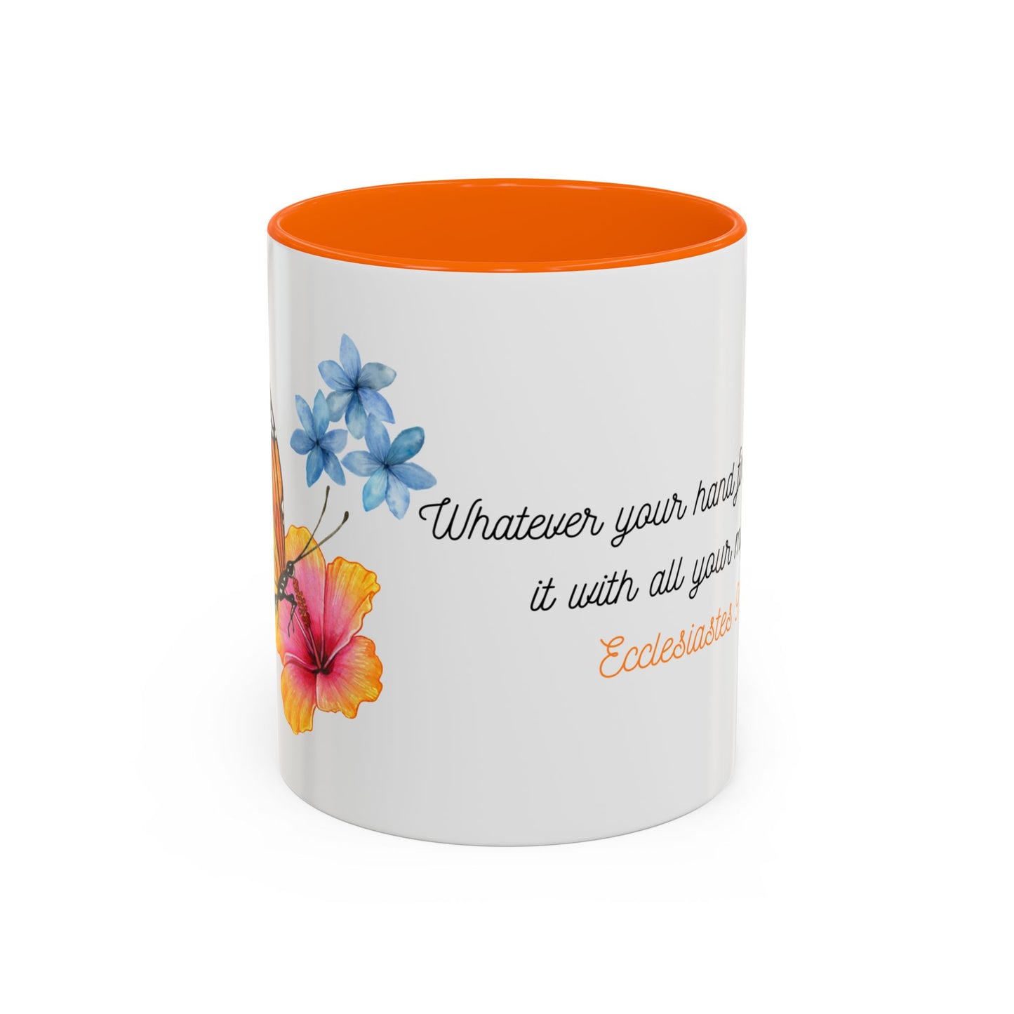 Butterfly Design Accent Mug