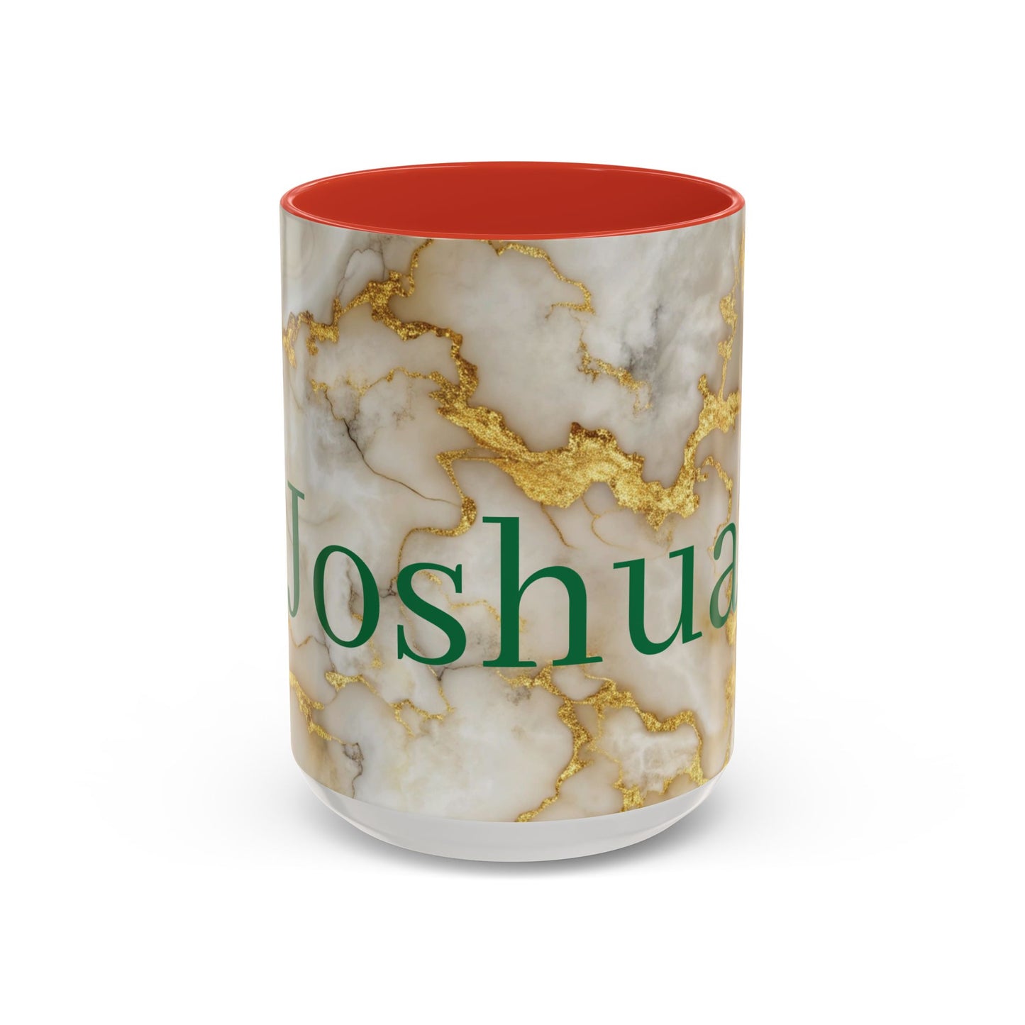 Personalized Marble Accent Coffee Mug.