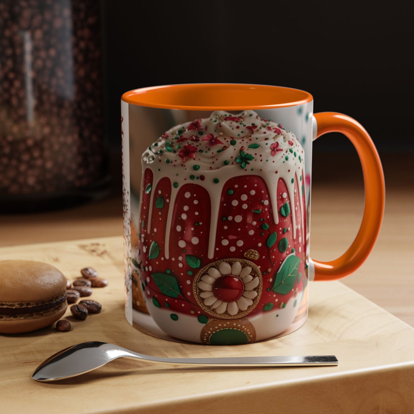 Festive Christmas Mug - Merry Christmas Design, Holiday Gift, Coffee Cup.