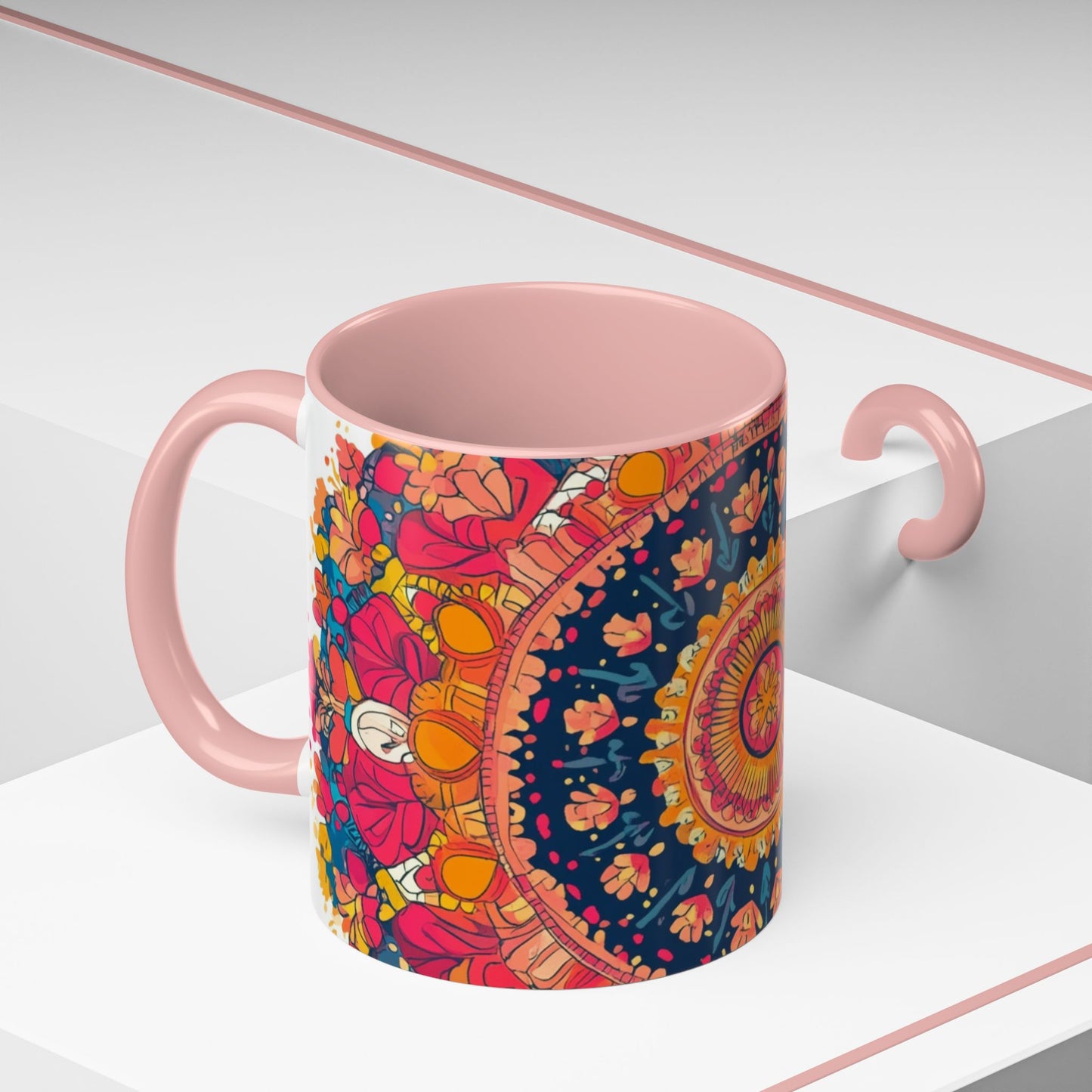 Vibrant Colorful Mandala Coffee Mug