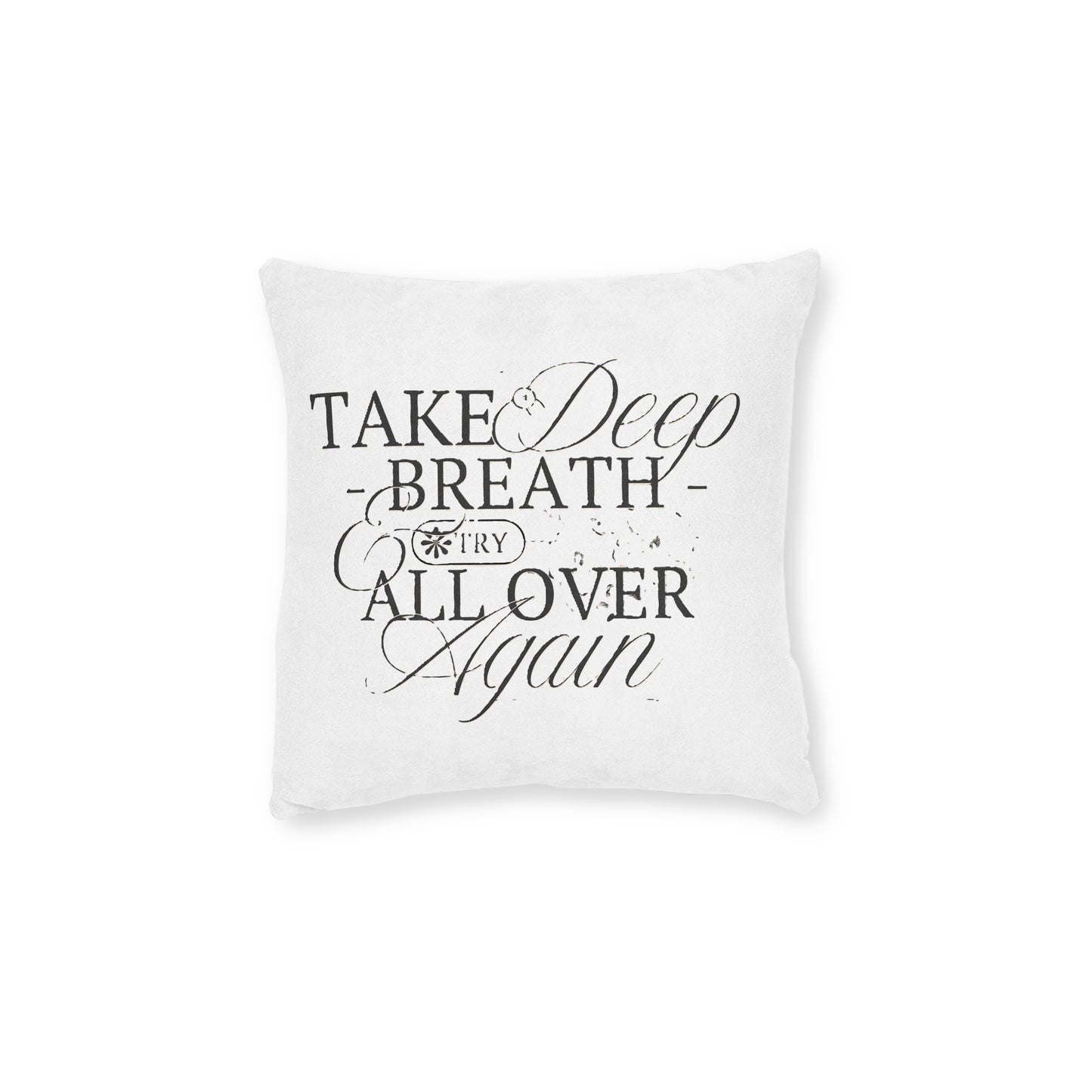 Inspirational Square Pillow with Motivational Quote, Cozy Home Decor, Relaxation Gift, Affirmation Cushion, Self-Care Essentials, [...]
