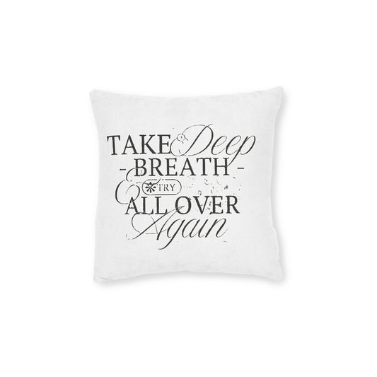 Inspirational Square Pillow with Motivational Quote, Cozy Home Decor, Relaxation Gift, Affirmation Cushion, Self-Care Essentials, [...]