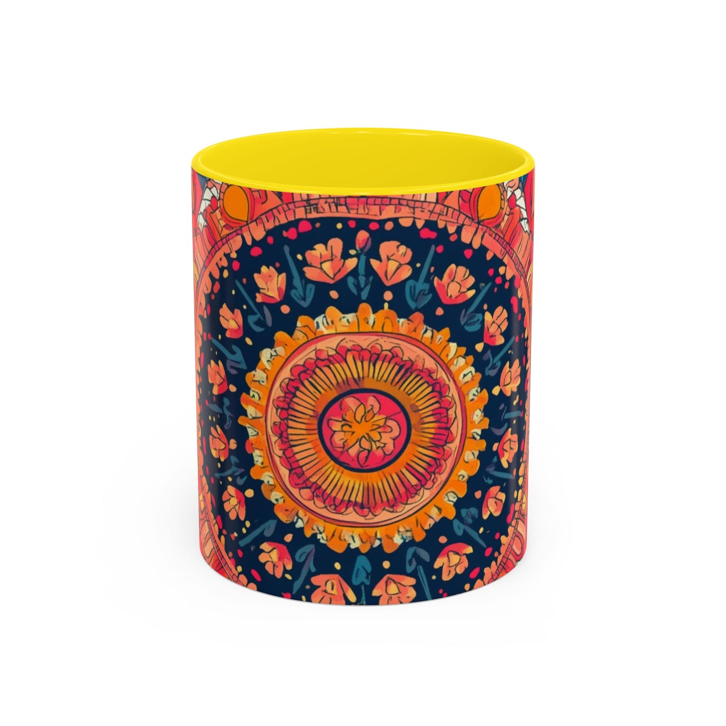 Vibrant Colorful Mandala Coffee Mug
