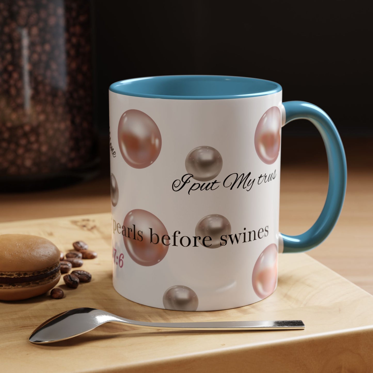 Elegant Pearls Inspirational Coffee Mug