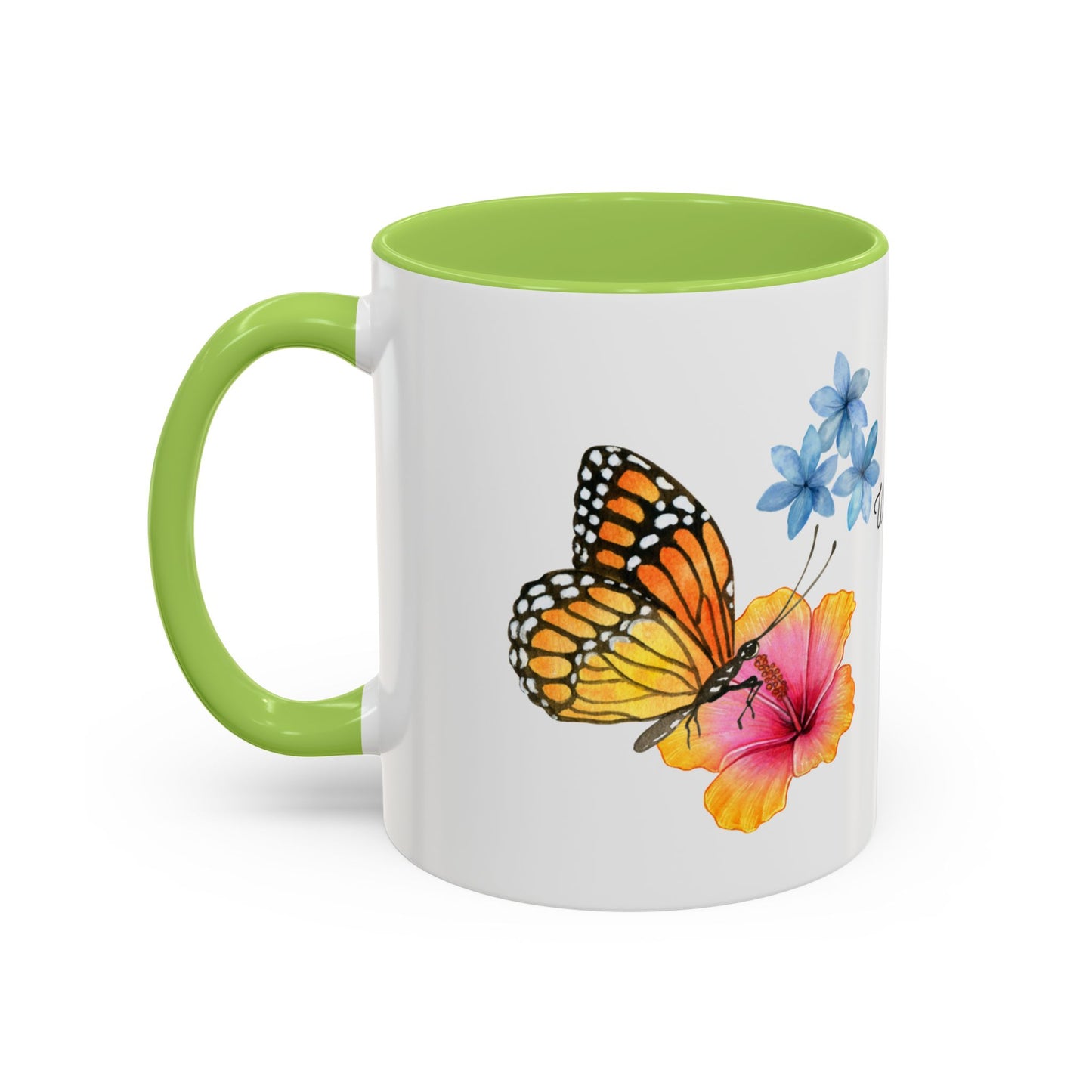 Butterfly Design Accent Mug