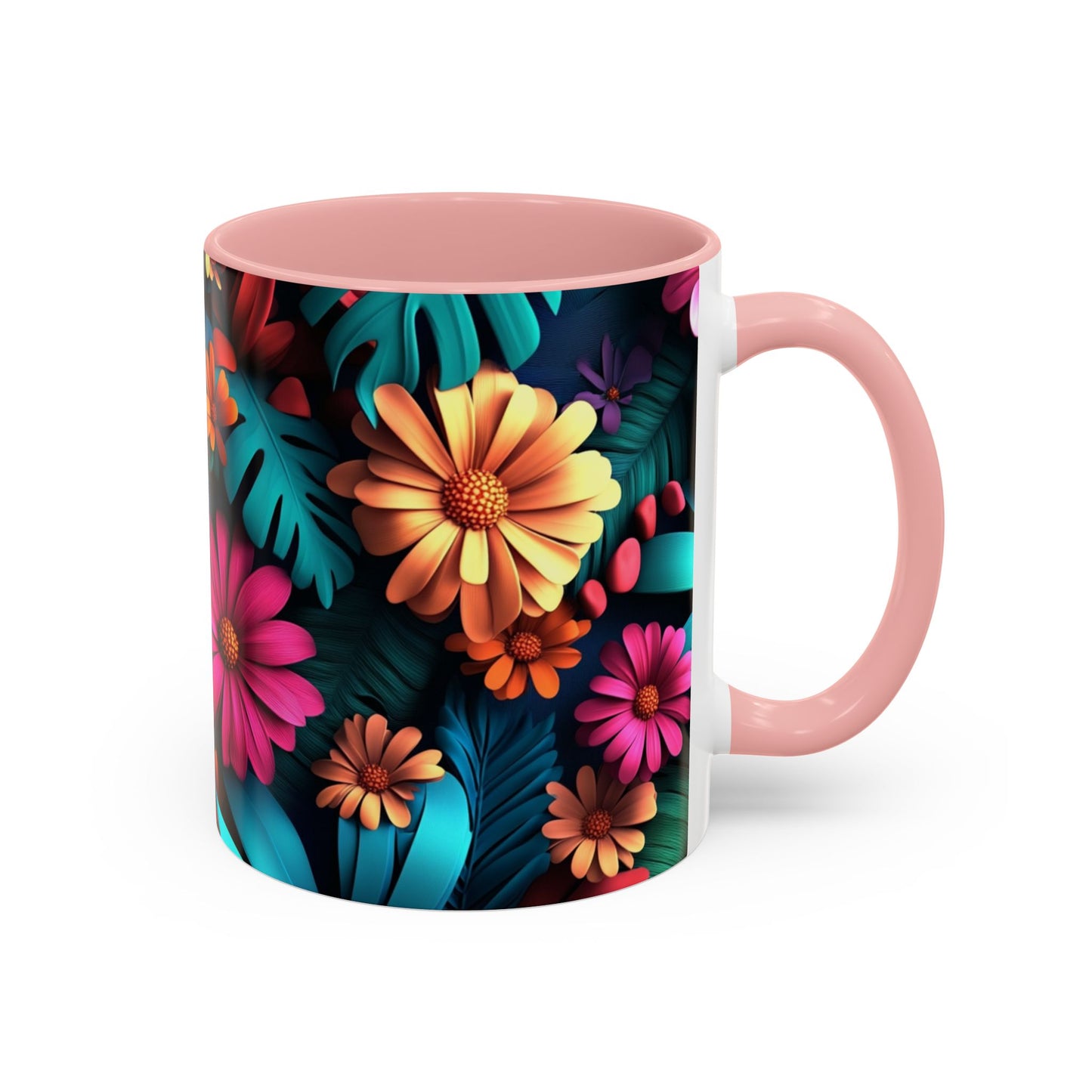 Vibrant Floral Coffee Mug