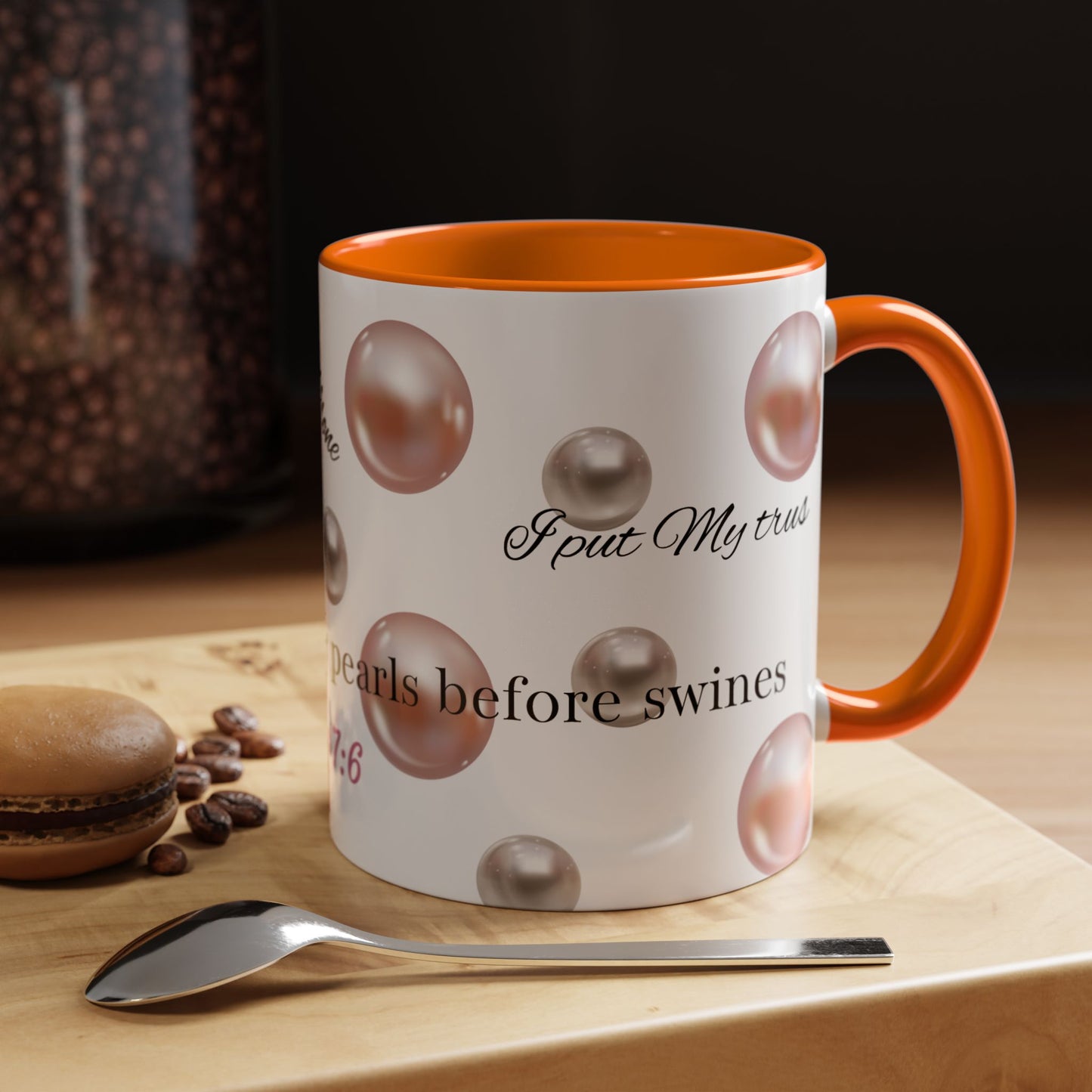 Elegant Pearls Inspirational Coffee Mug
