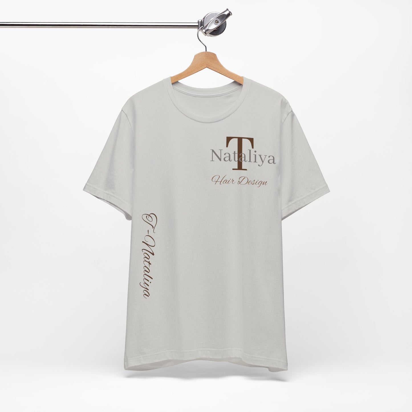 Nataliya Hair Design T-Shirt — Elegant Salon Logo Tee
