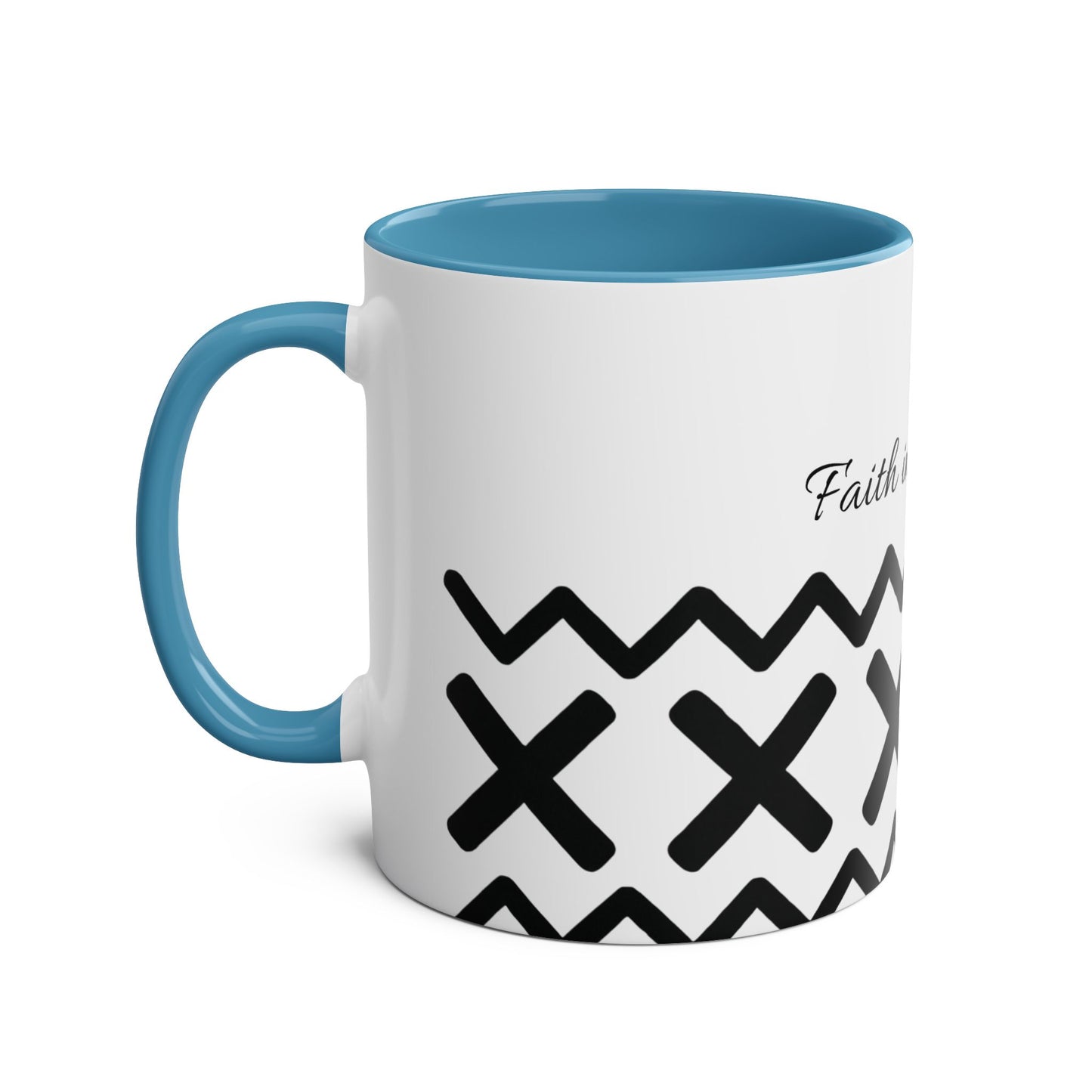 Faith in Action Ceramic Coffee Mug , Two-Tone