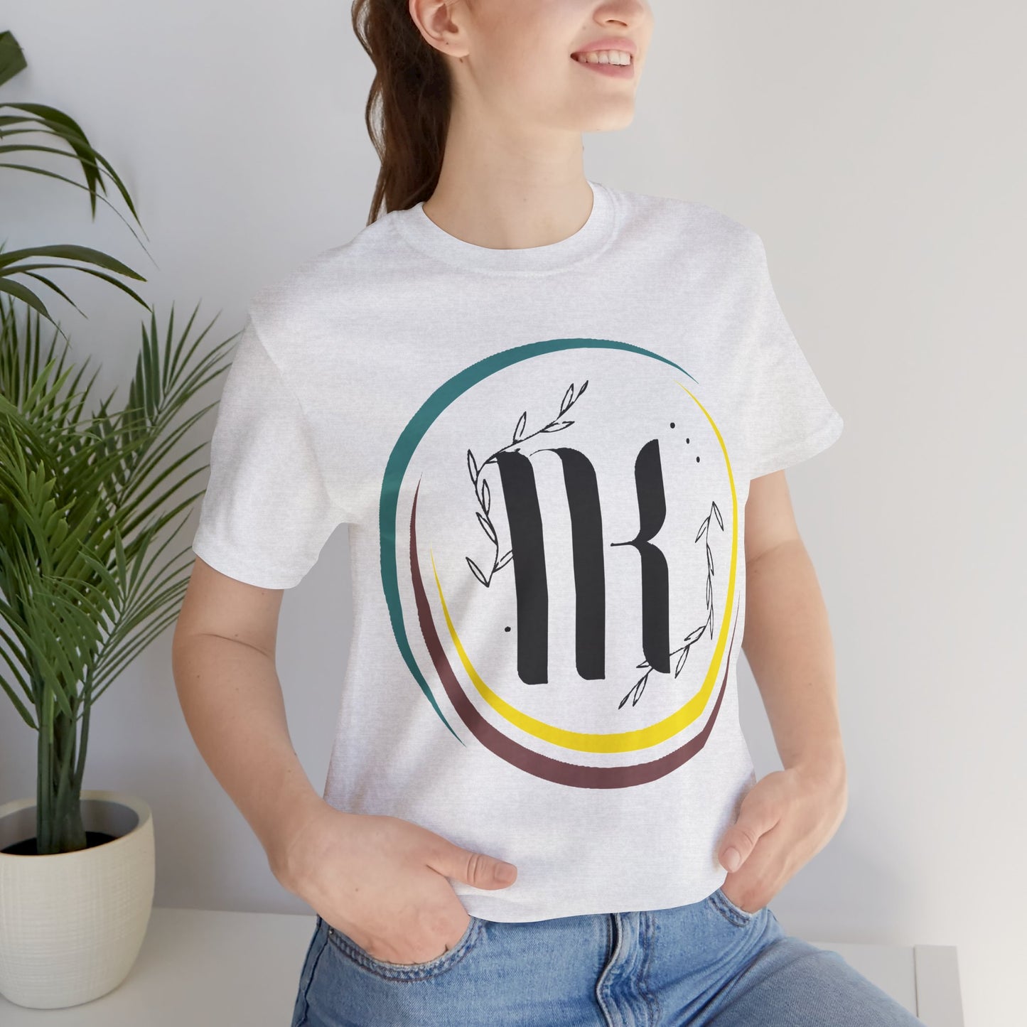 Chic Unisex Jersey Tee with Minimalist Design, Casual Summer Shirt, Gift for Nature Lovers, Everyday Wear, Stylish Graphic T-Shirt