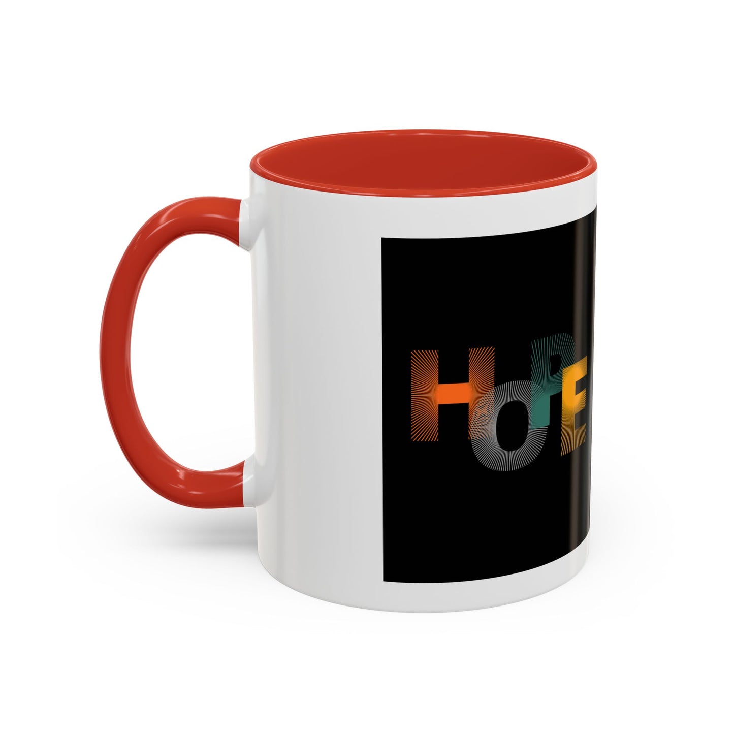 Hope-Inspired Accent Coffee Mug | Motivational Drinkware, Gift for Coffee Lovers, Inspirational Mug, Home & Office Decor, Unique Present