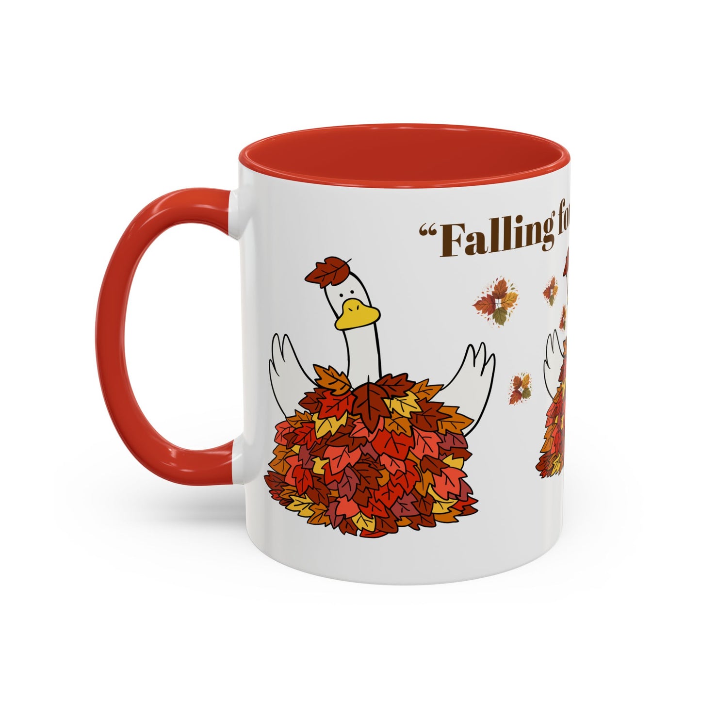 Autumn-Themed Accent Coffee Mug.