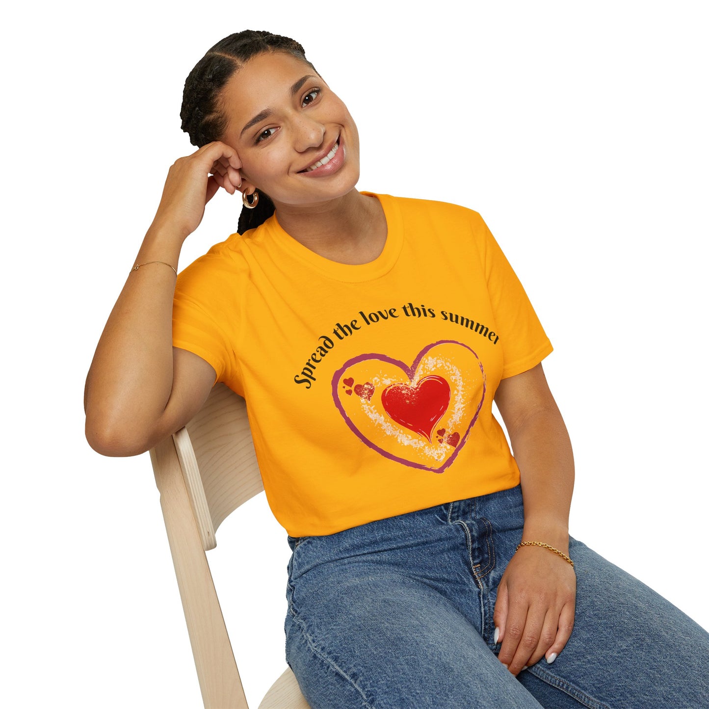 Heartfelt Love T-Shirt, Romantic Apparel, Softstyle Top