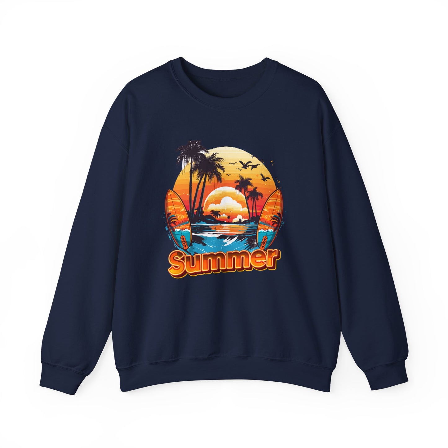 Summer Vibes Crewneck Sweatshirt, Unisex Summer Sweatshirt.
