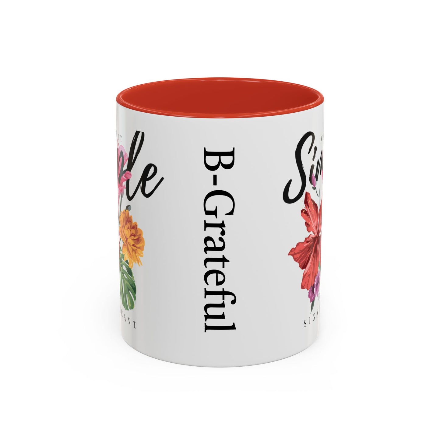 Floral Inspirational Coffee Mug.