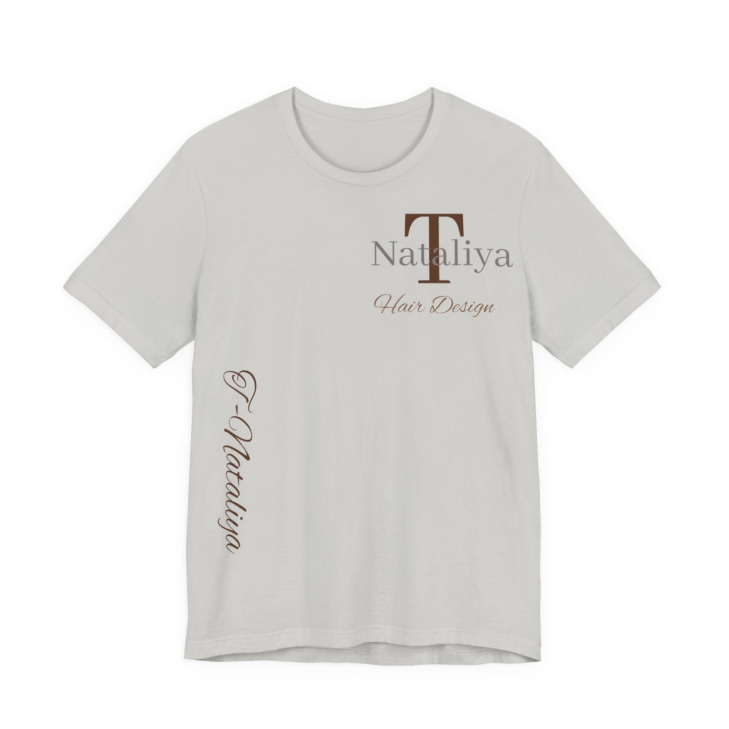 Nataliya Hair Design T-Shirt — Elegant Salon Logo Tee