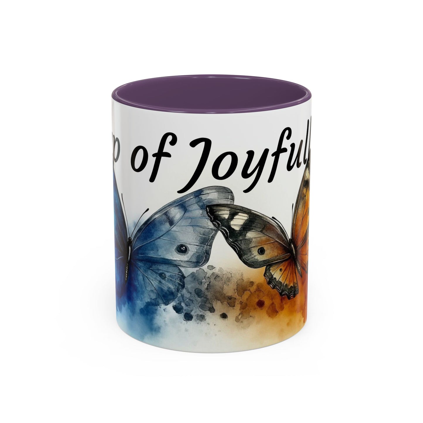 Accent Coffee Mug - Butterfly Design, Cup of Joyful Sips, Gift for Nature Lovers, Coffee Lover's Mug, Unique Home Decor, Inspirational [...]