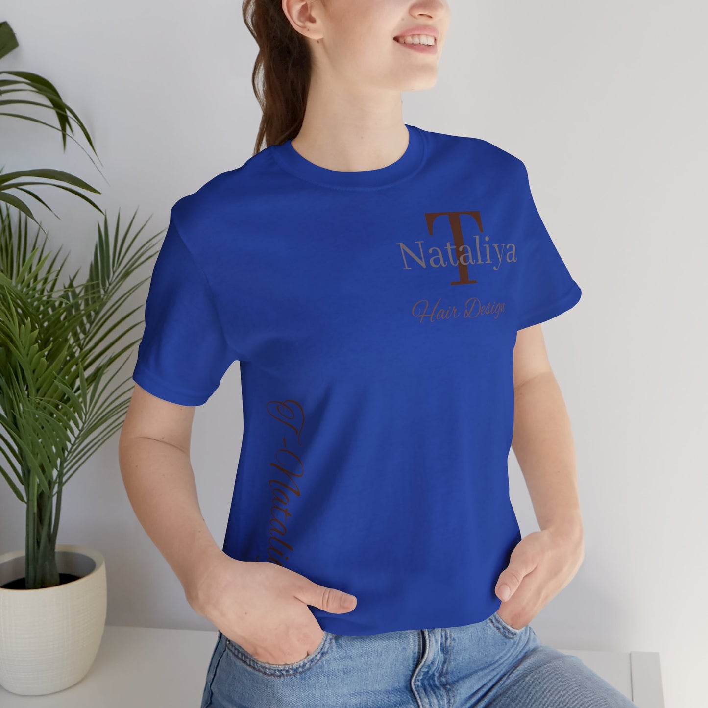 Nataliya Hair Design T-Shirt — Elegant Salon Logo Tee