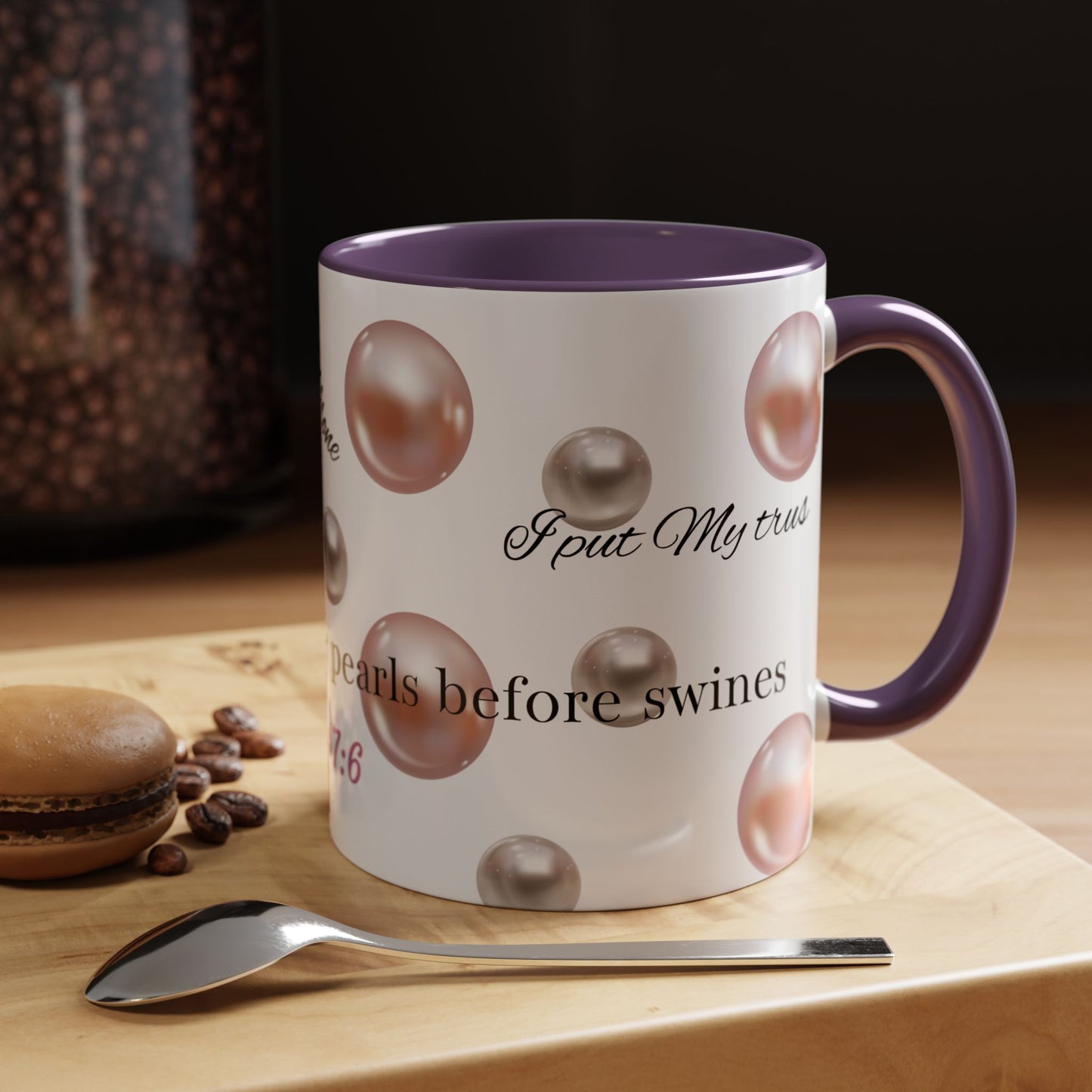 Elegant Pearls Inspirational Coffee Mug