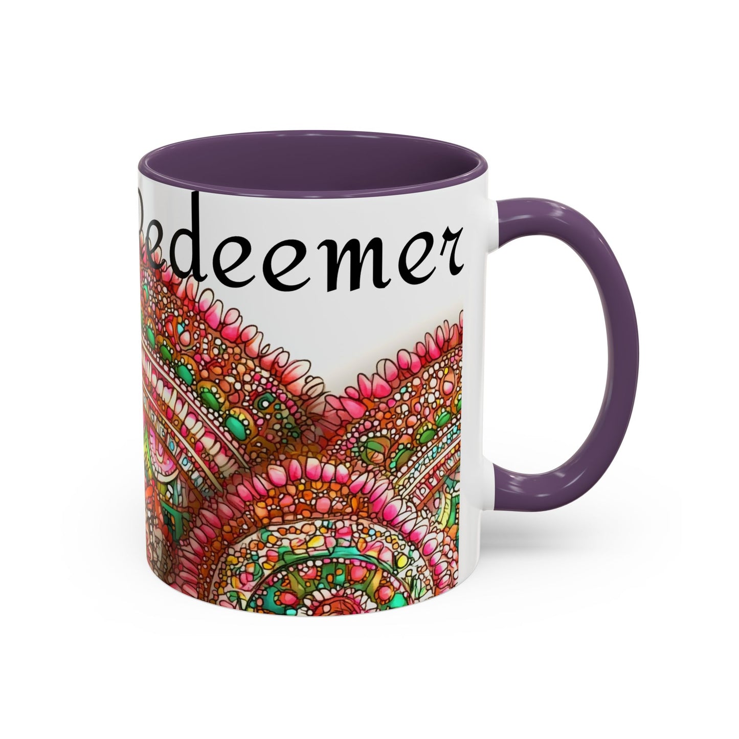 Colorful Spiritual Coffee Mug "God is my Redeemer"