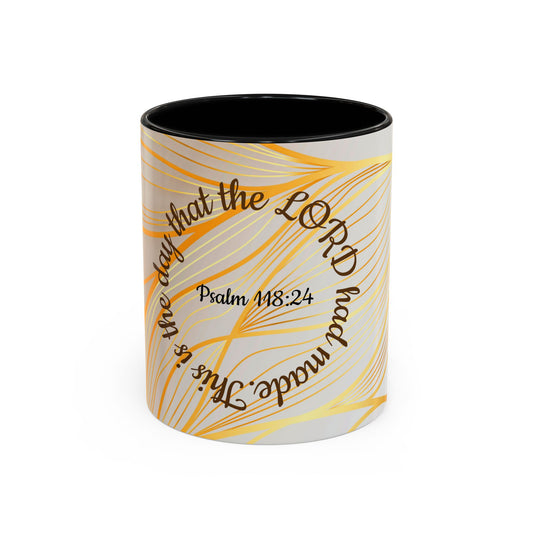 Faithful Reminder Coffee Mug for Daily Motivation, Christian Gift, Psalm 118:24