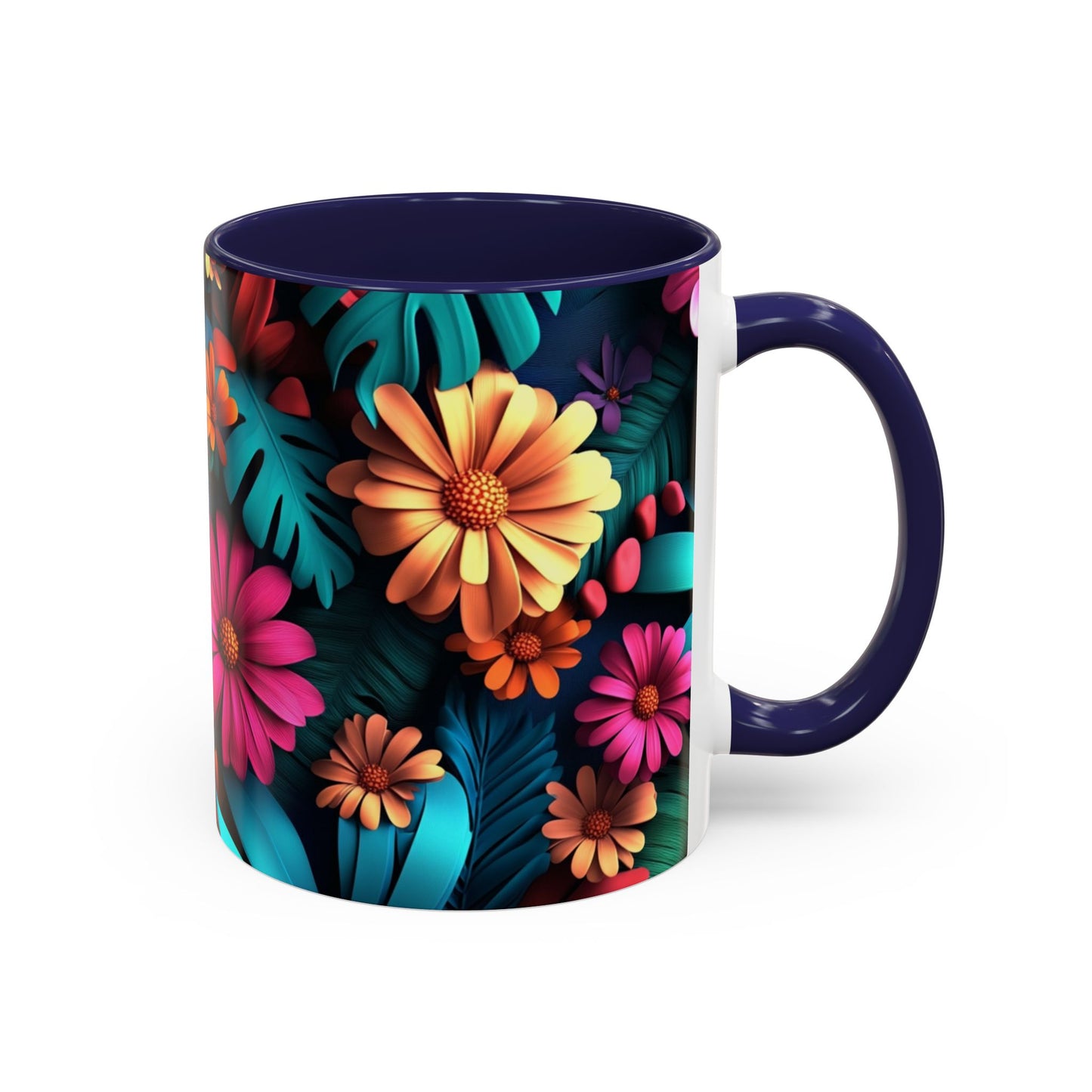 Vibrant Floral Coffee Mug