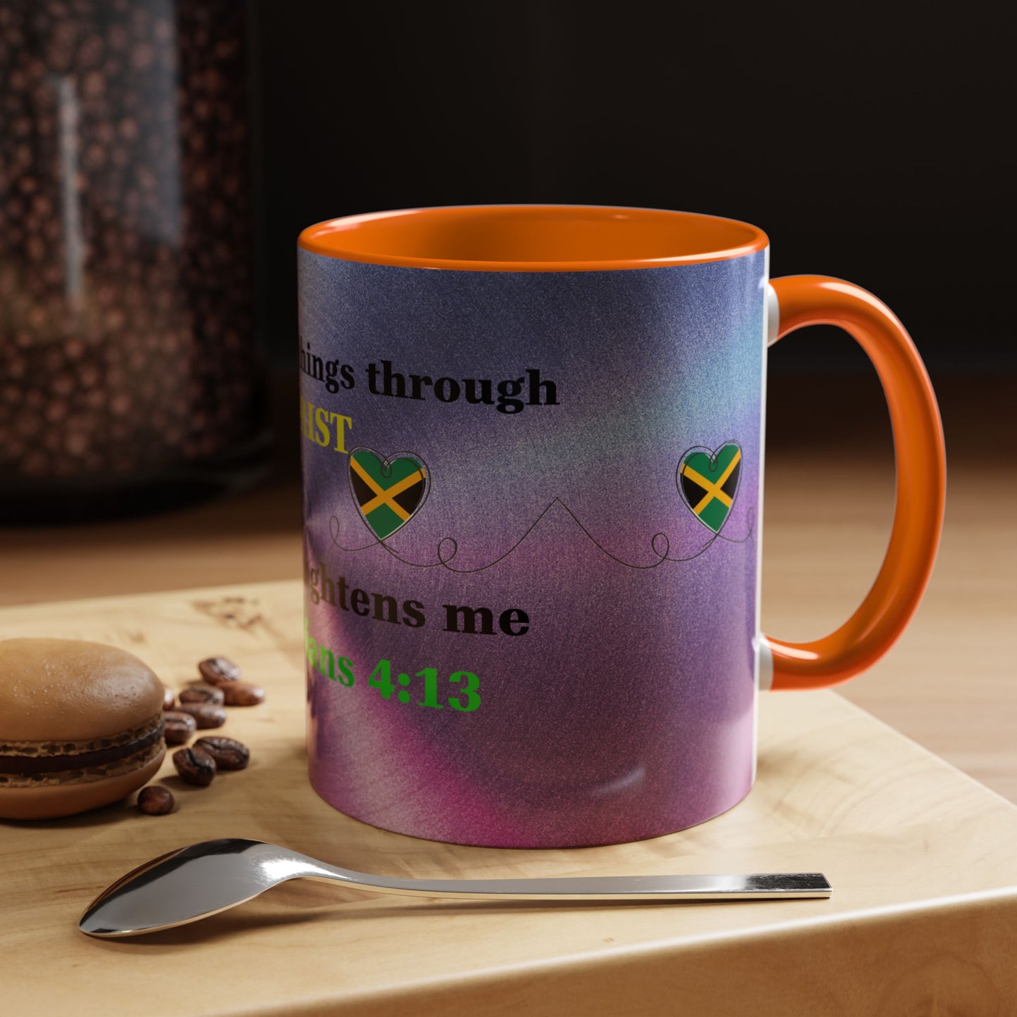 Faith-Based Coffee Cup, Inspirational Accent Coffee Mug, Christian Gift.