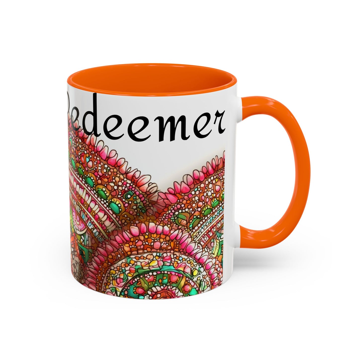Colorful Spiritual Coffee Mug "God is my Redeemer"