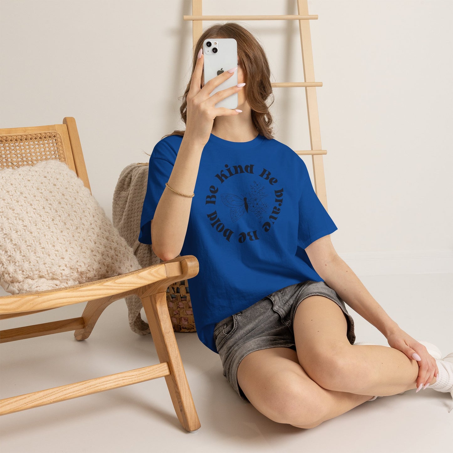 Unisex Heavy Cotton Tee - "Be Kind, Be Brave, Be Bold"