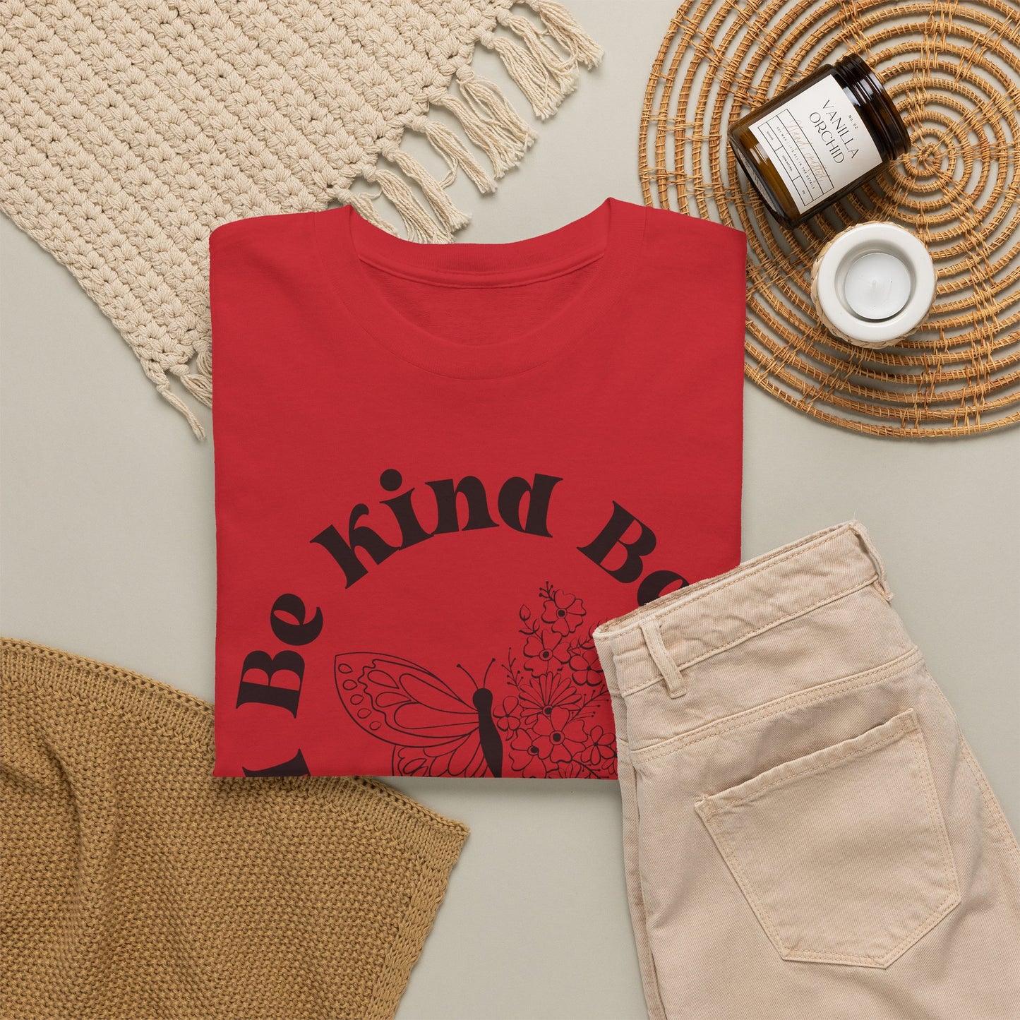 Unisex Heavy Cotton Tee - "Be Kind, Be Brave, Be Bold"