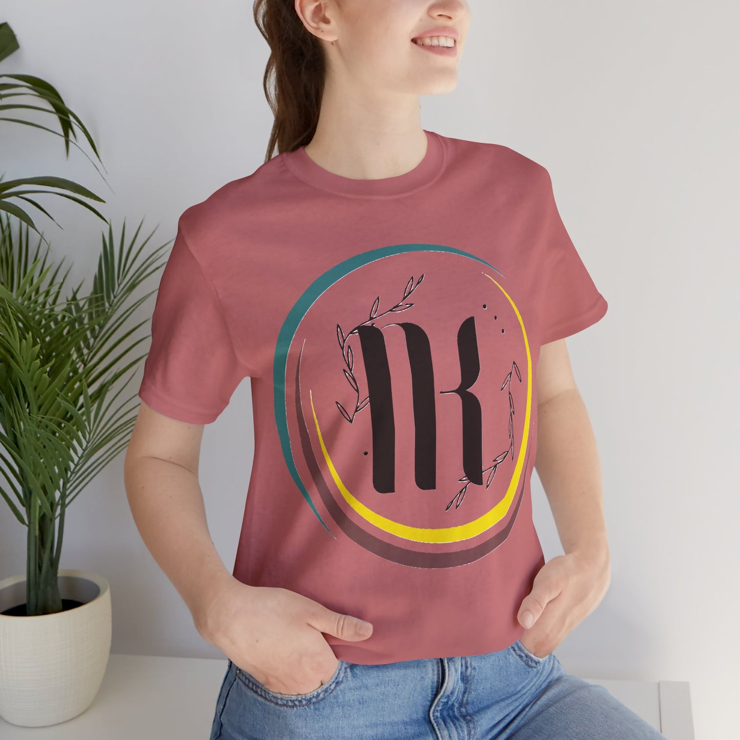 Chic Unisex Jersey Tee with Minimalist Design, Casual Summer Shirt, Gift for Nature Lovers, Everyday Wear, Stylish Graphic T-Shirt