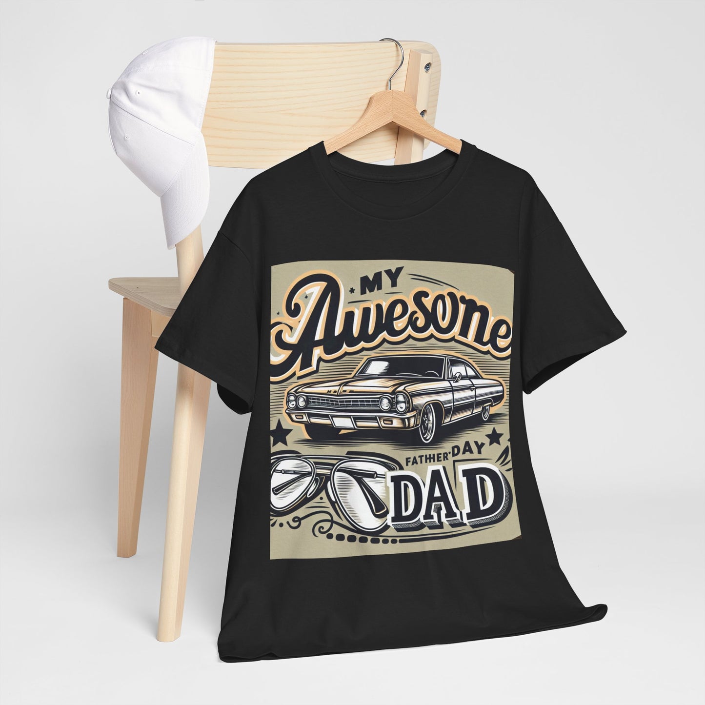 Awesome Dad  Heavy Cotton Tee