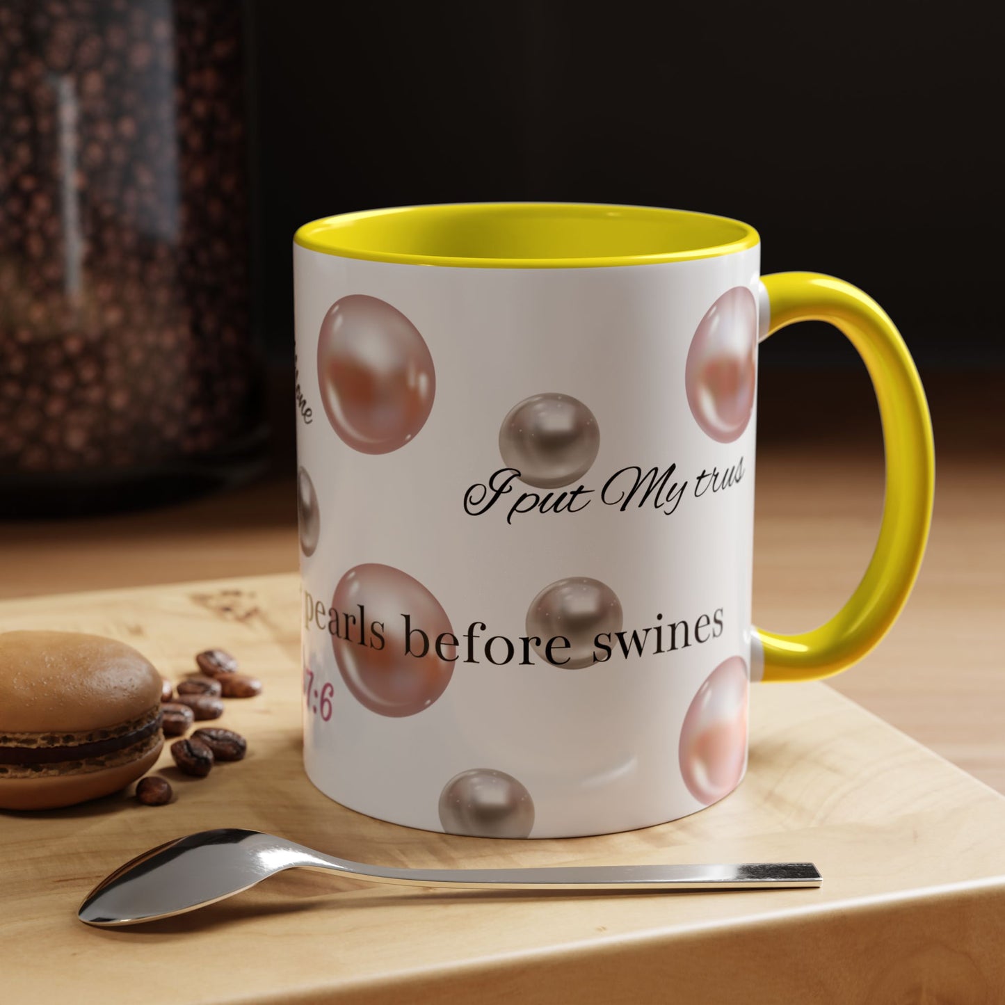 Elegant Pearls Inspirational Coffee Mug