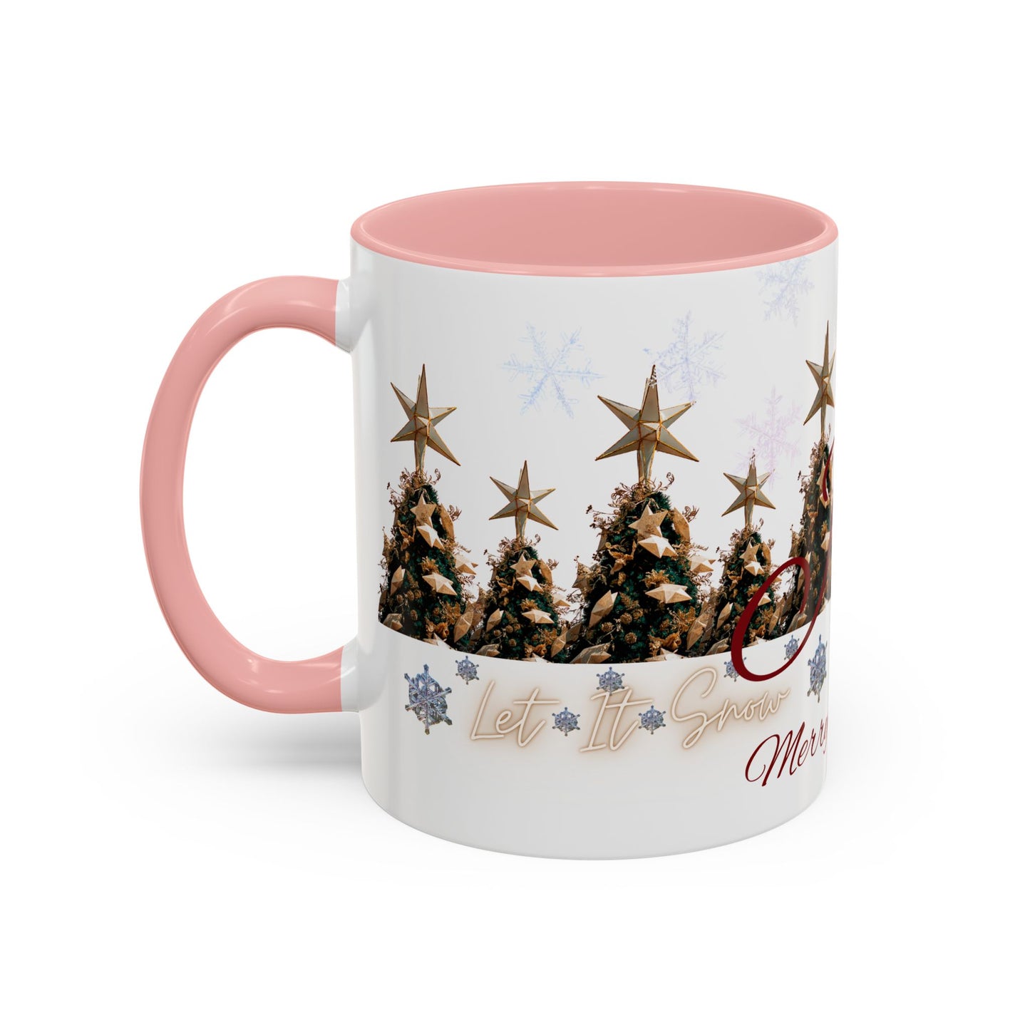 Christmas Trees Accent Coffee Mug – 'Merry Christmas'