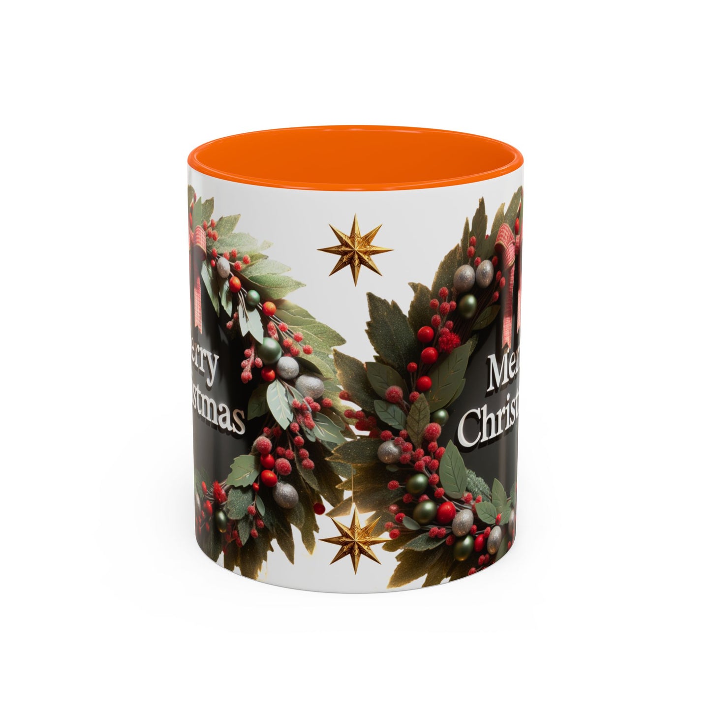 Festive Merry Christmas Mug, Holiday Coffee Cup.
