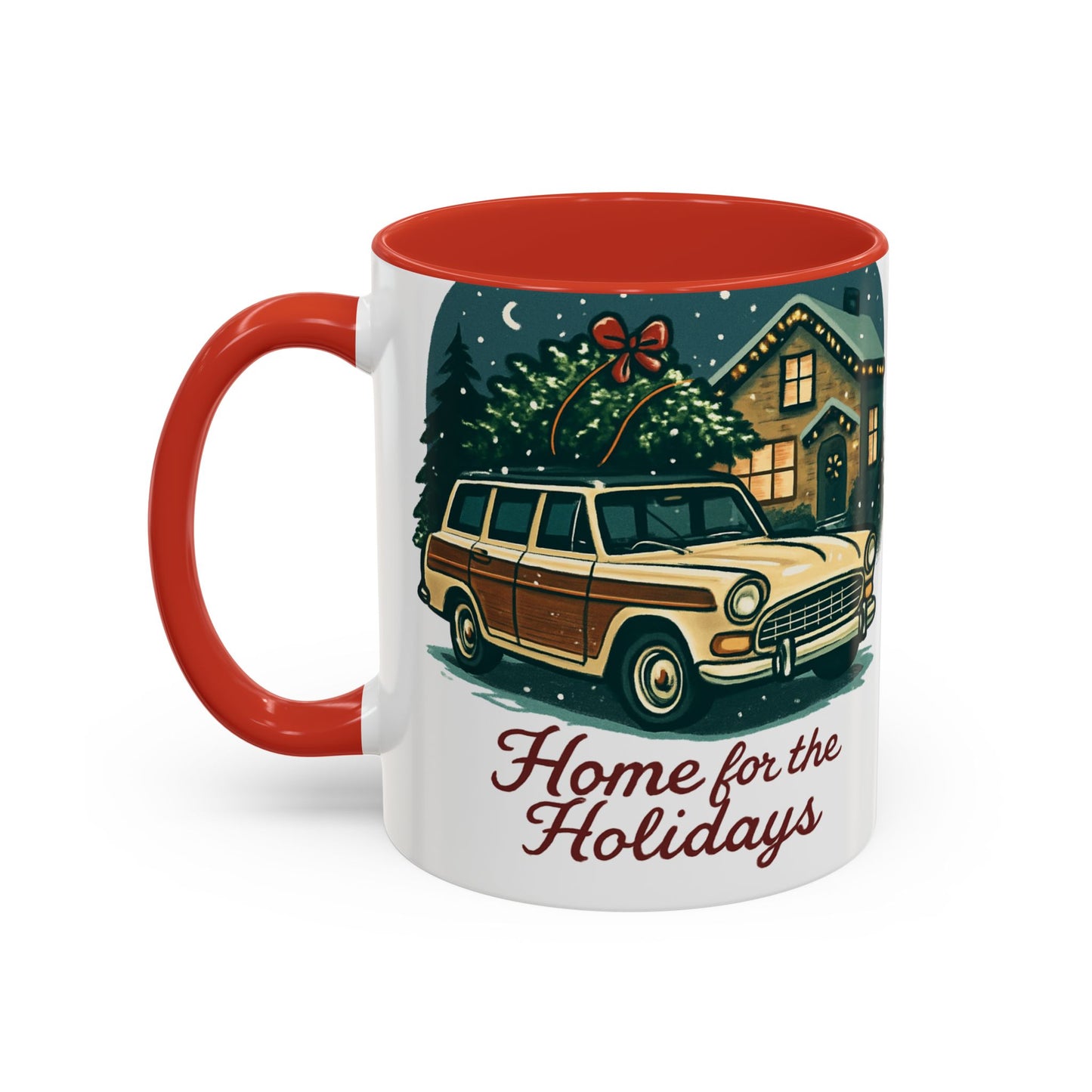 Charming Vintage Holiday Coffee Mug,