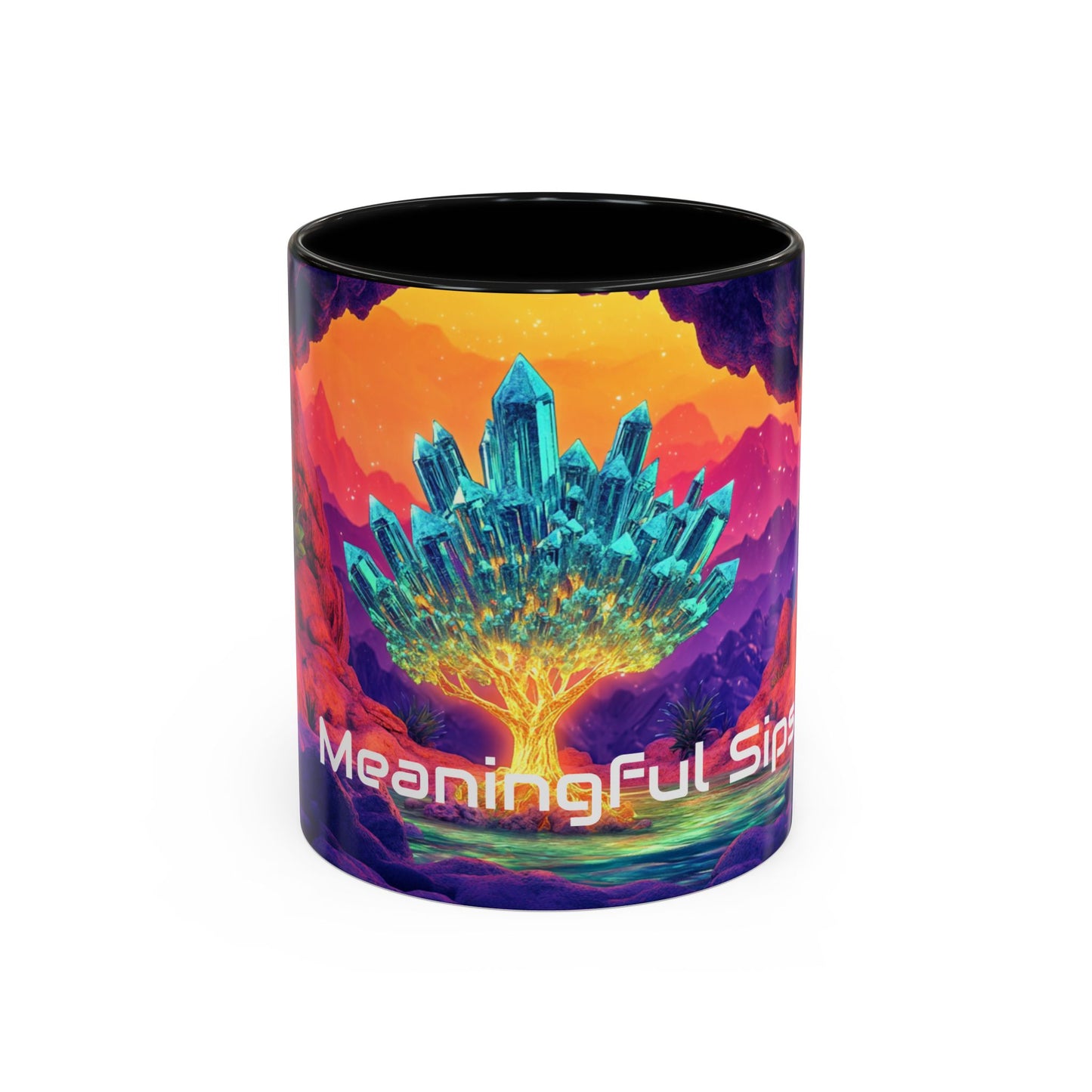 Vibrant Accent Coffee Mug with Inspirational Design, Ideal for Gift Giving, Home Decor, Office Drinkware, Art Lovers, Meaningful Sips