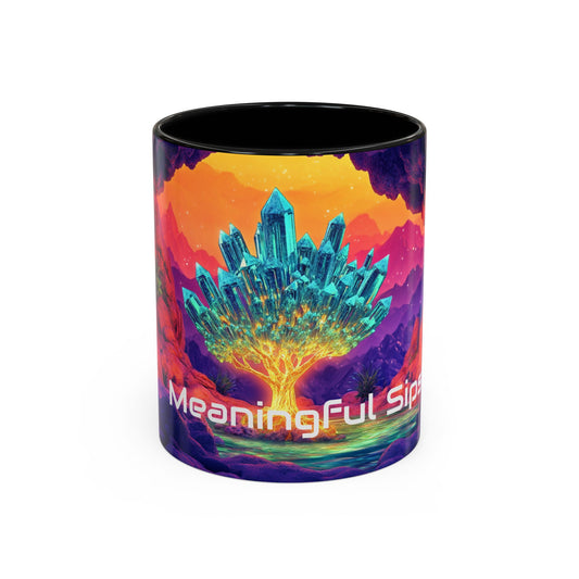Vibrant Accent Coffee Mug with Inspirational Design, Ideal for Gift Giving, Home Decor, Office Drinkware, Art Lovers, Meaningful Sips
