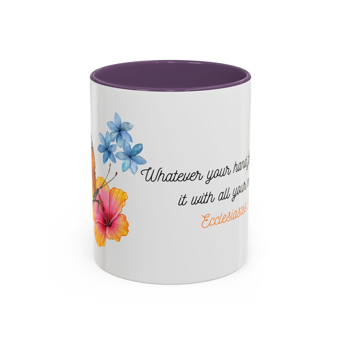 Butterfly Design Accent Mug