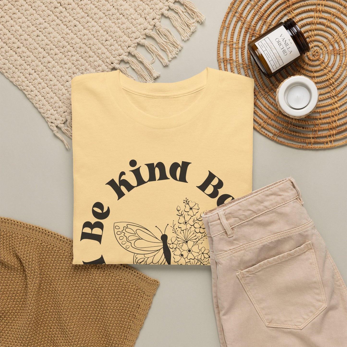 Unisex Heavy Cotton Tee - "Be Kind, Be Brave, Be Bold"