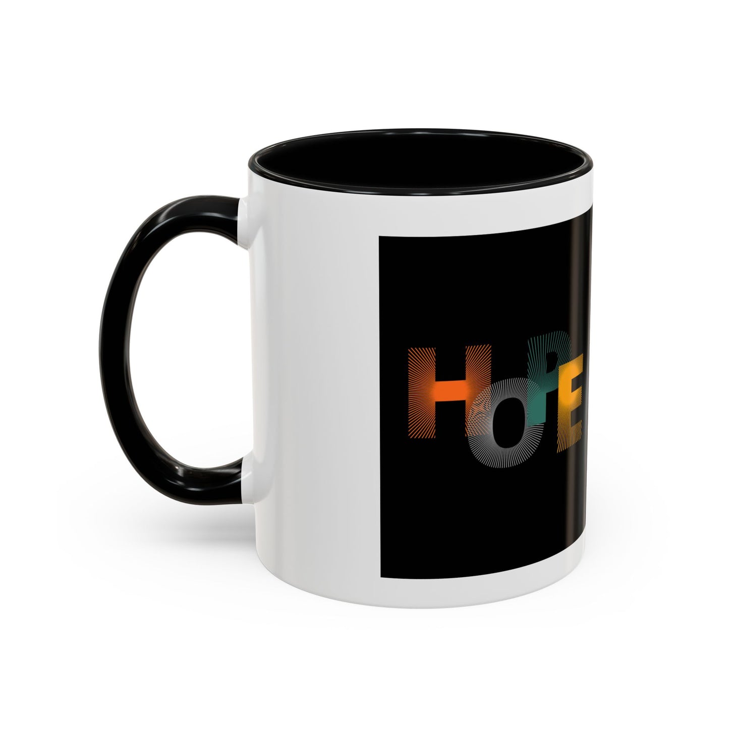 Hope-Inspired Accent Coffee Mug | Motivational Drinkware, Gift for Coffee Lovers, Inspirational Mug, Home & Office Decor, Unique Present