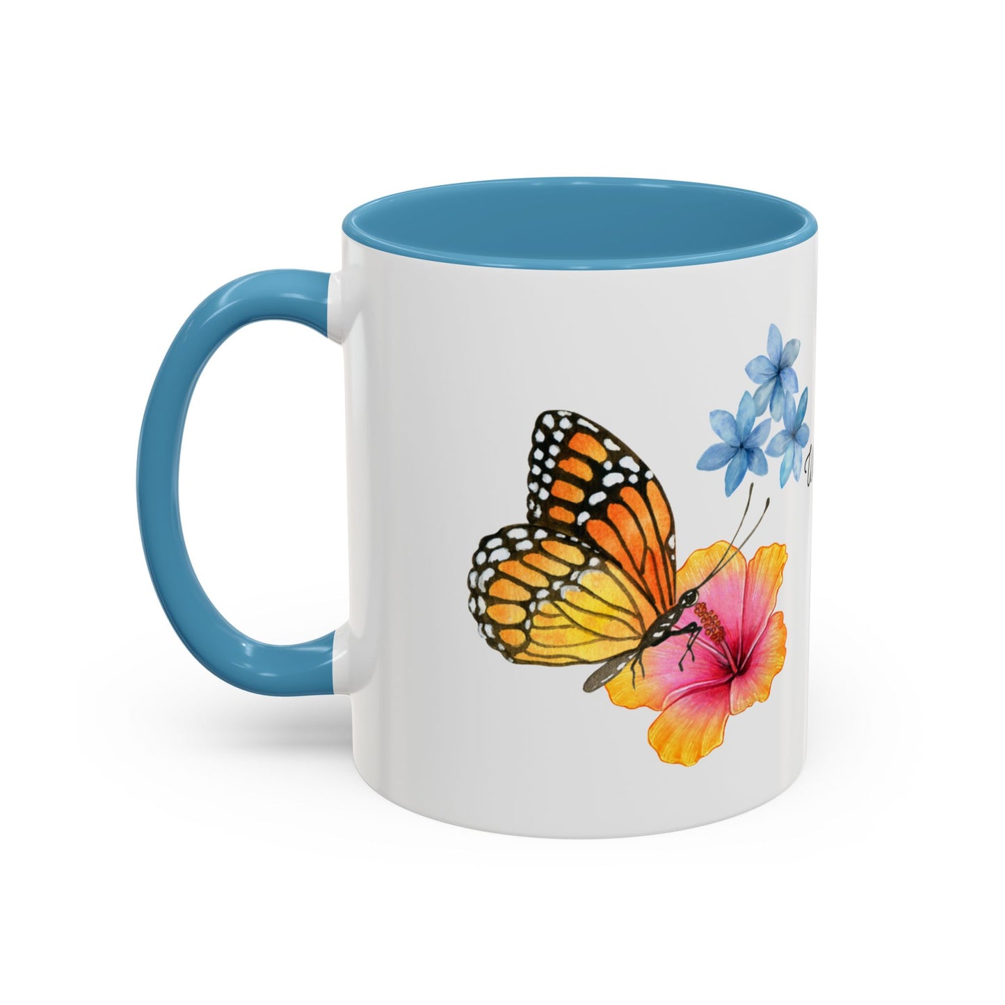 Butterfly Design Accent Mug