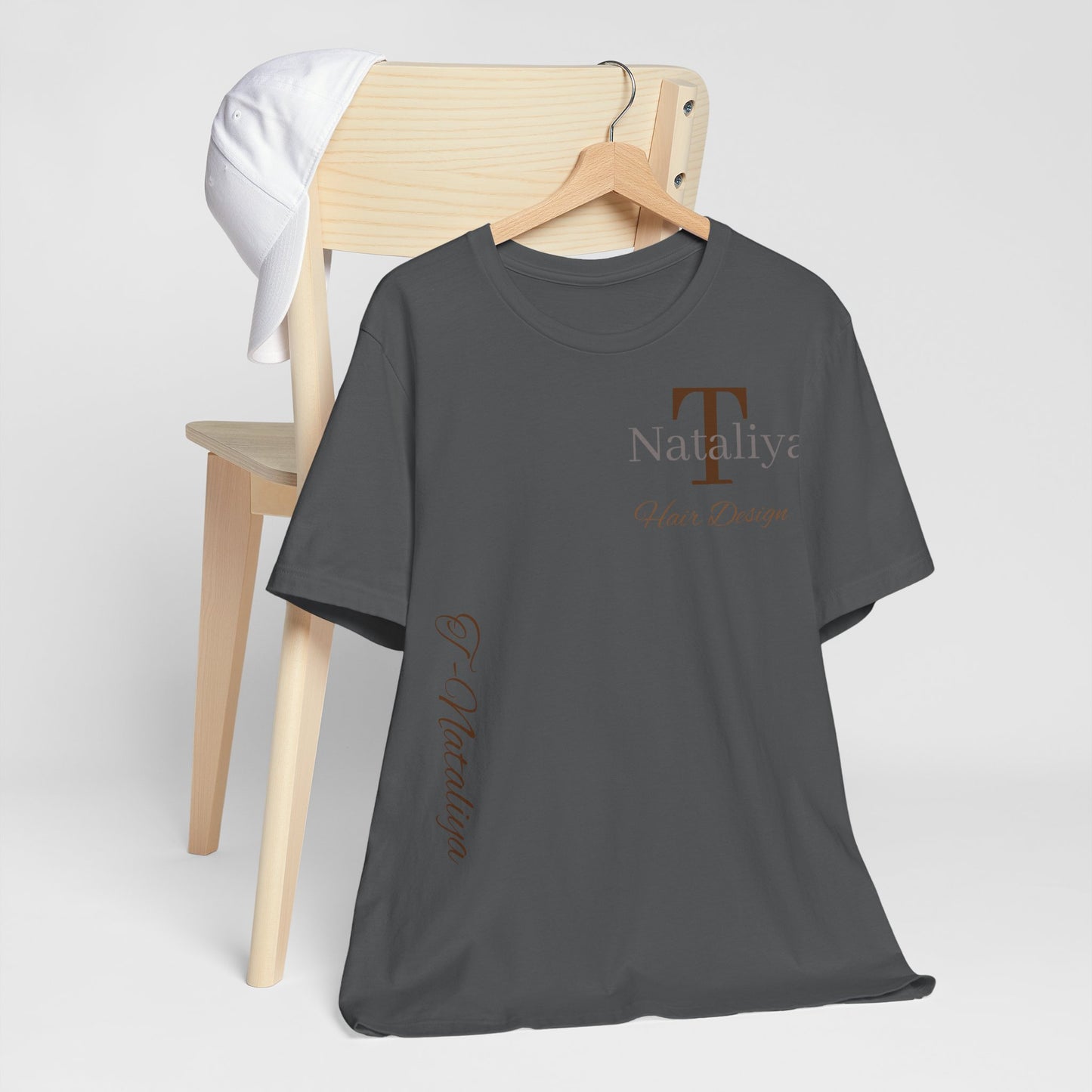 Nataliya Hair Design T-Shirt — Elegant Salon Logo Tee