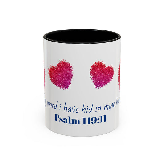 Heartfelt Inspirational Psalm Coffee Mug, Home Decor, Christian Mug.