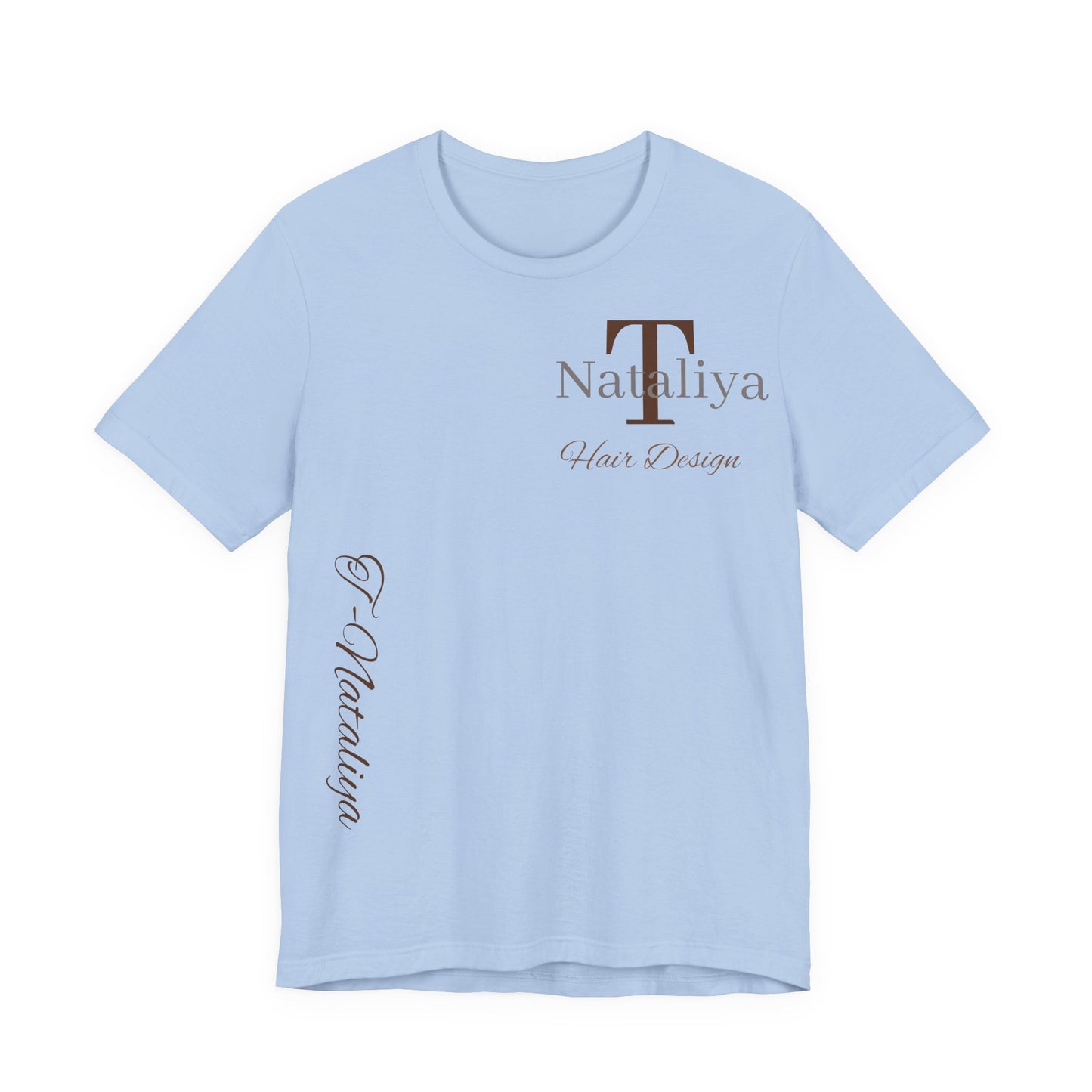 Nataliya Hair Design T-Shirt — Elegant Salon Logo Tee