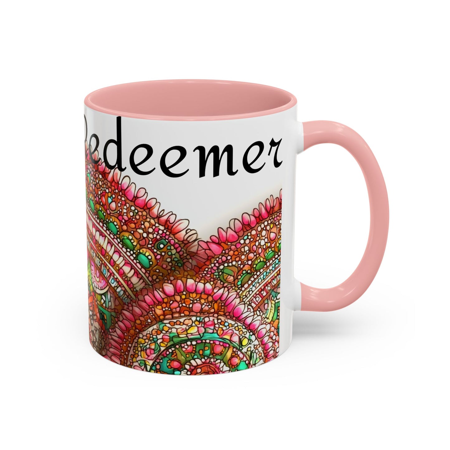 Colorful Spiritual Coffee Mug "God is my Redeemer"