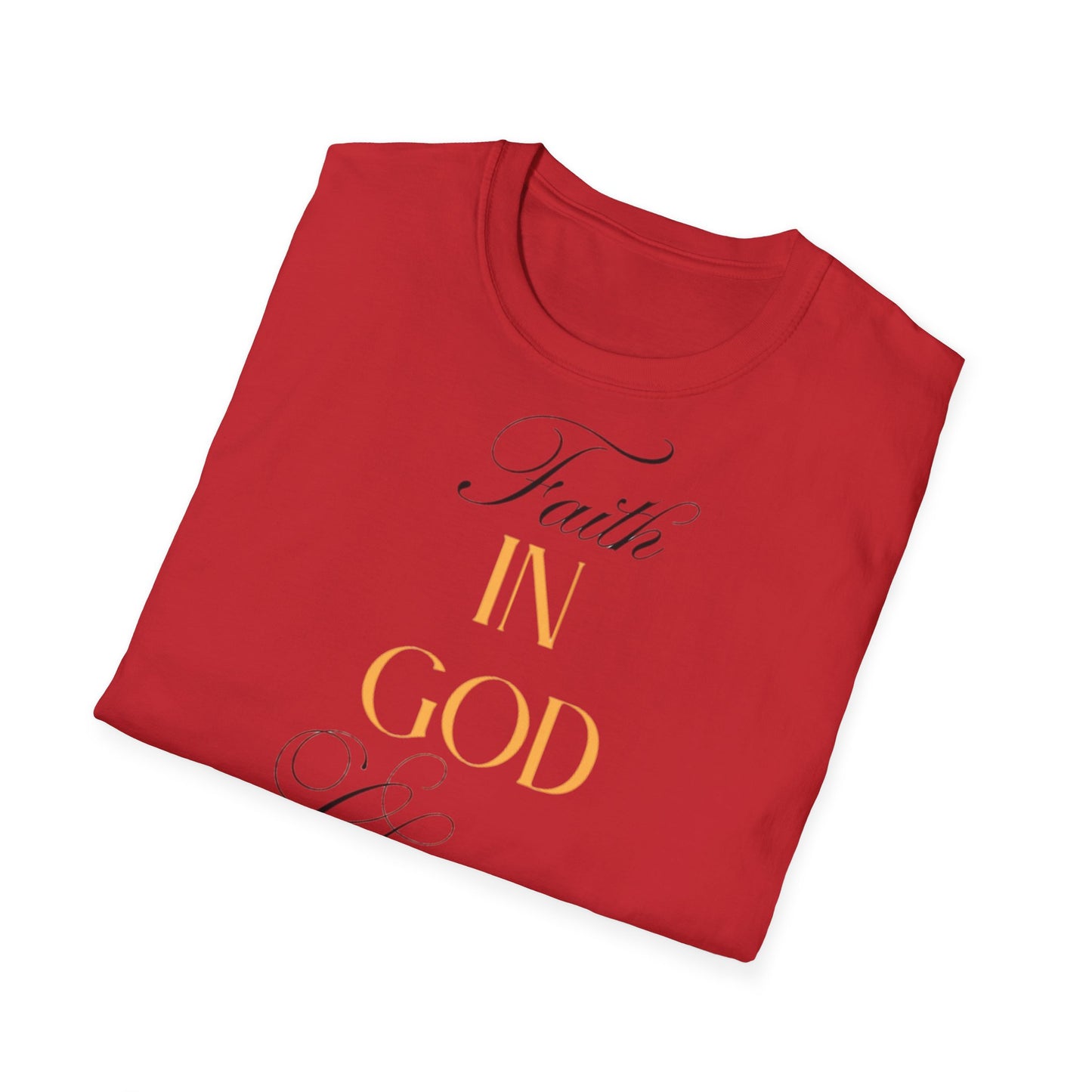 Faith-Inspired Unisex Softstyle T-Shirt, Inspirational Tee.