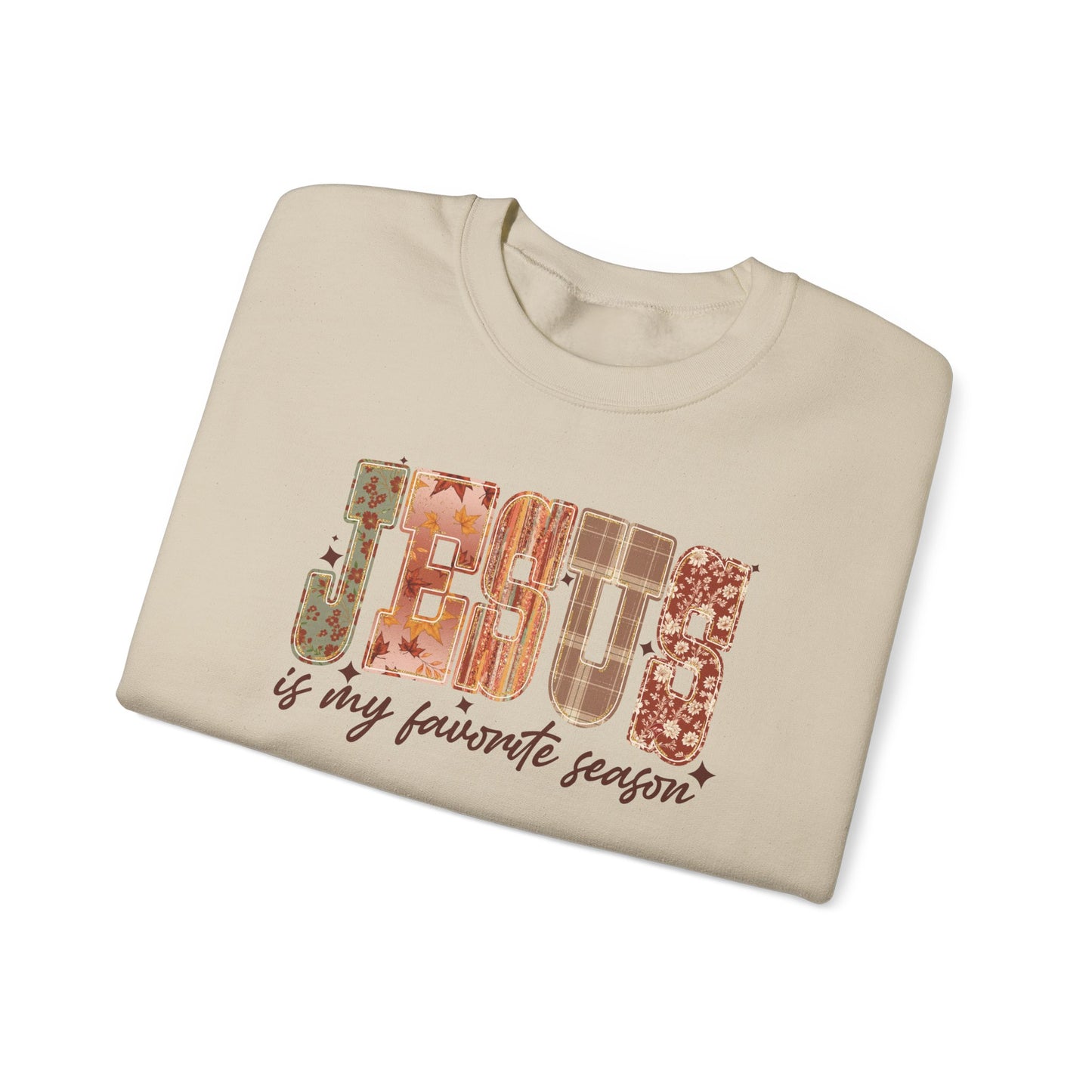 Jesus Fall Sweatshirt 'Fall is My Favorite Season'